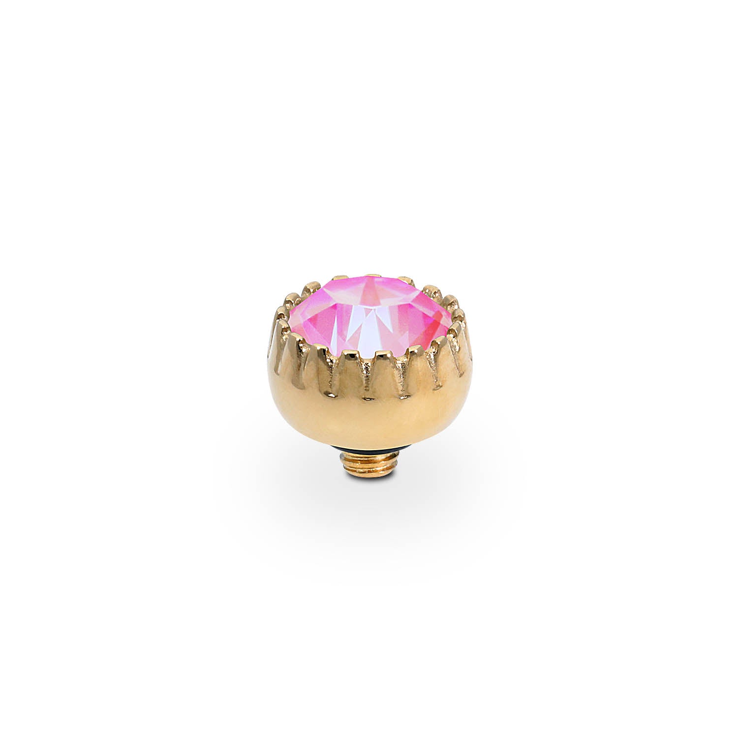 London Small Top 8 mm - Gold lotus pink delite