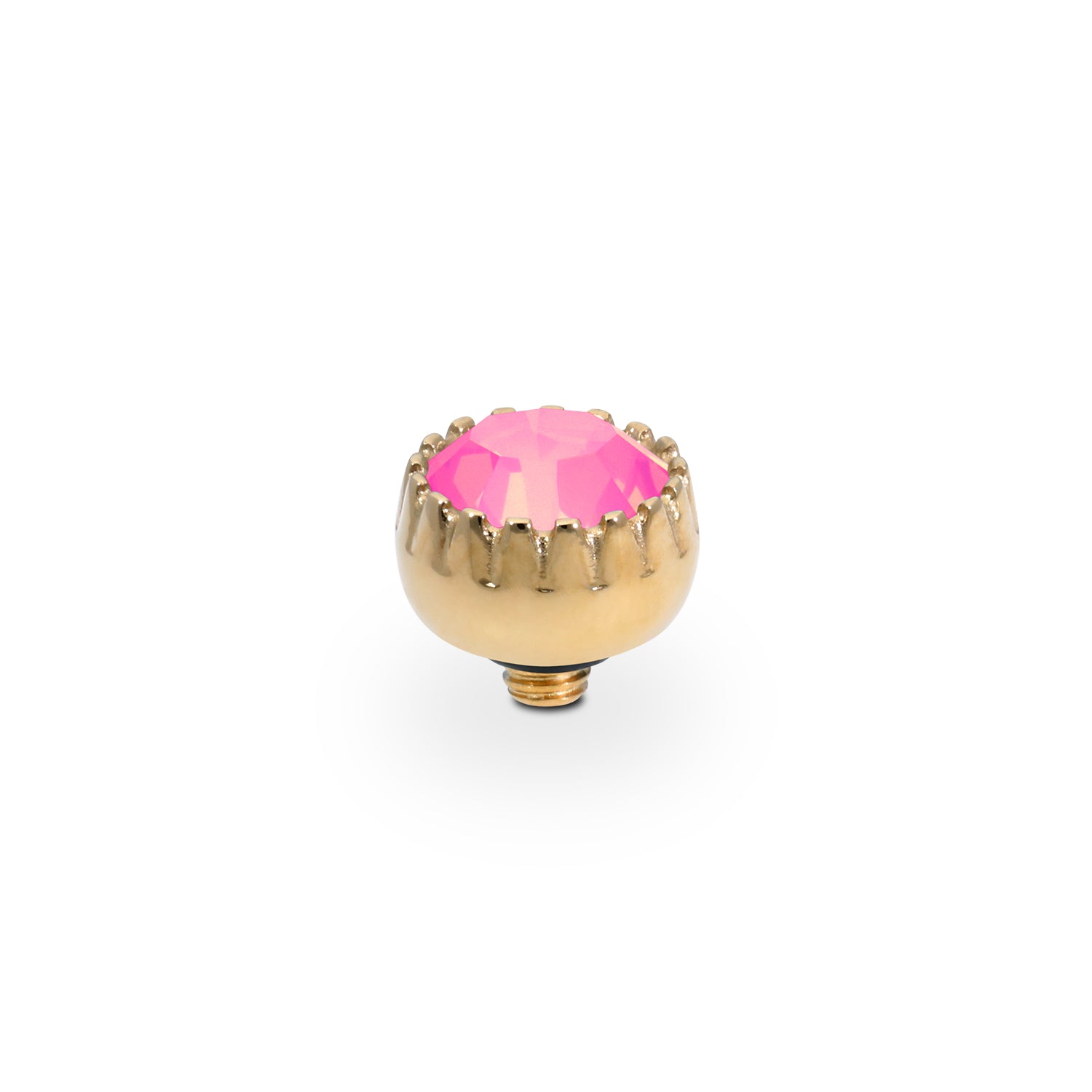 London Small Top 8 mm - Gold Crystal Dahlia Ignite