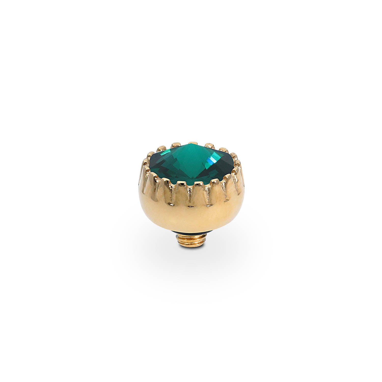 London Small Top 8 mm - Gold emerald