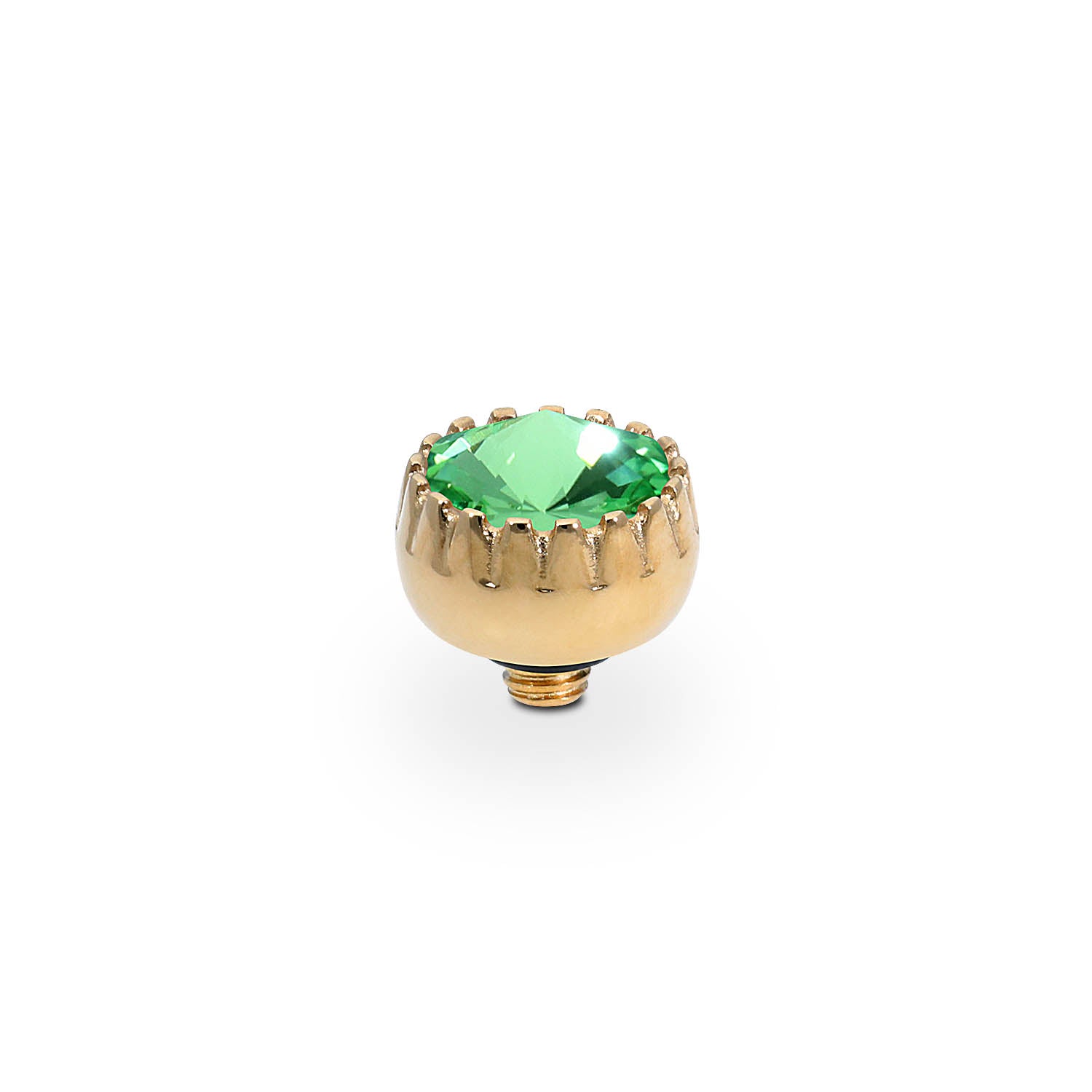 London Small Top 8 mm - Gold peridot
