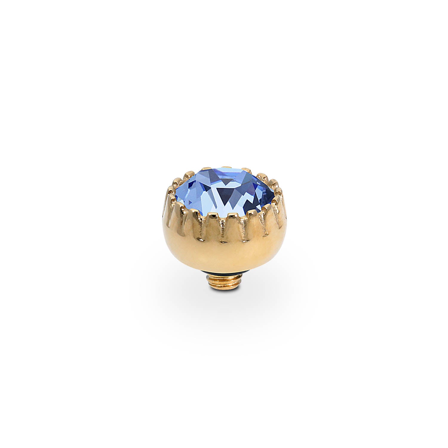 London Small Top 8 mm - Gold light sapphire