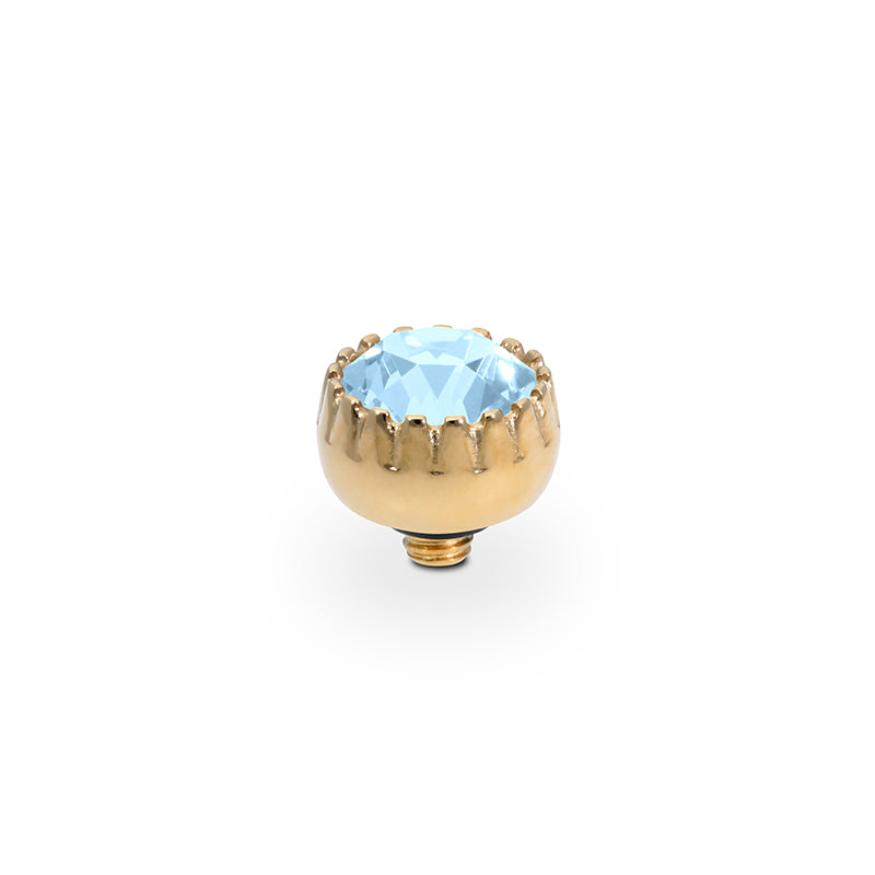 London Small Top 8 mm - Gold crystal sky ignite