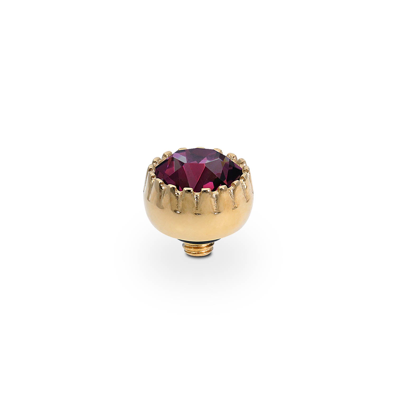 London Small Top 8 mm - Gold amethyst