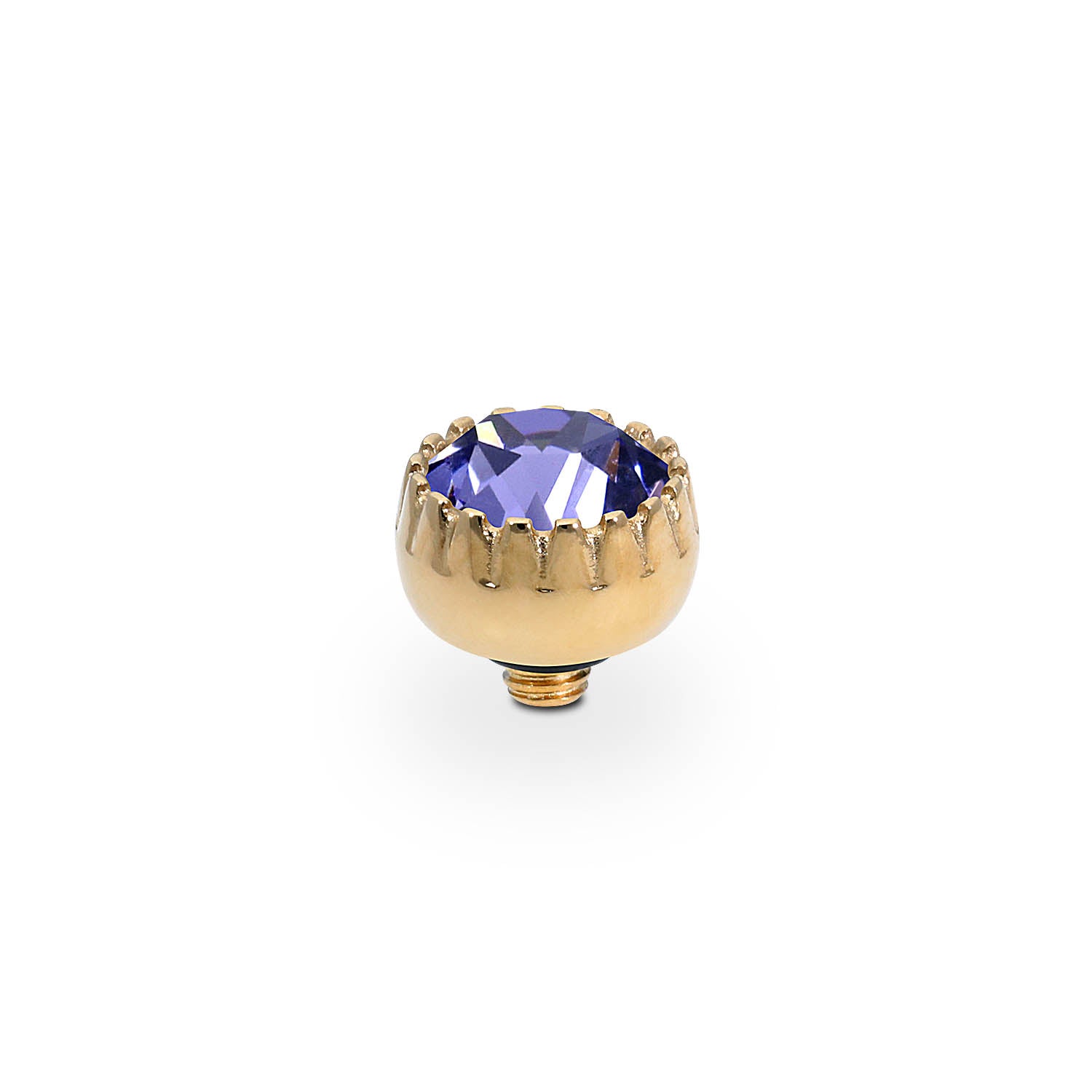 London Small Top 8 mm - Gold tanzanite