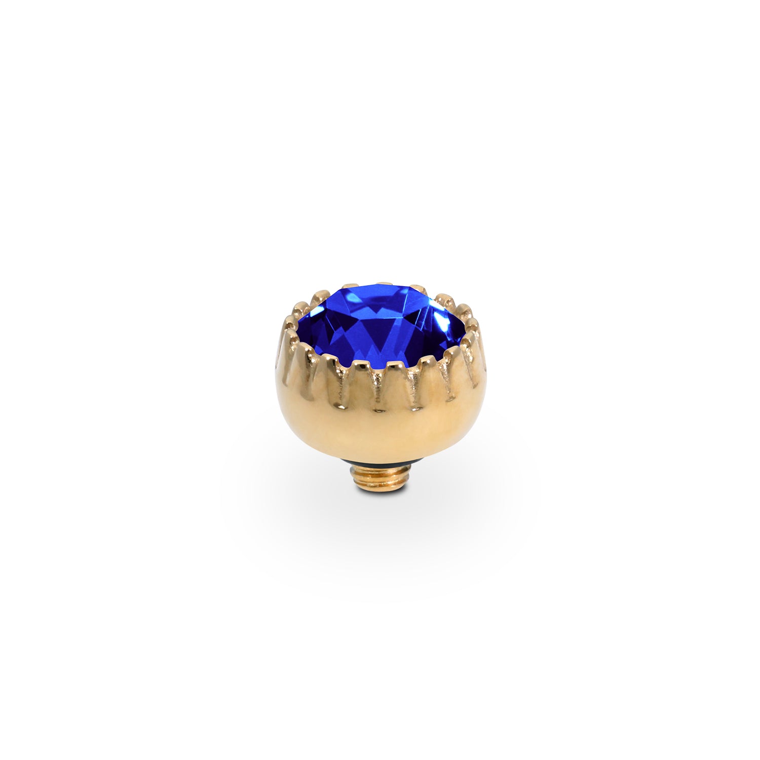 London Small Top 8 mm - Gold Crystal Electric Violet Ignite