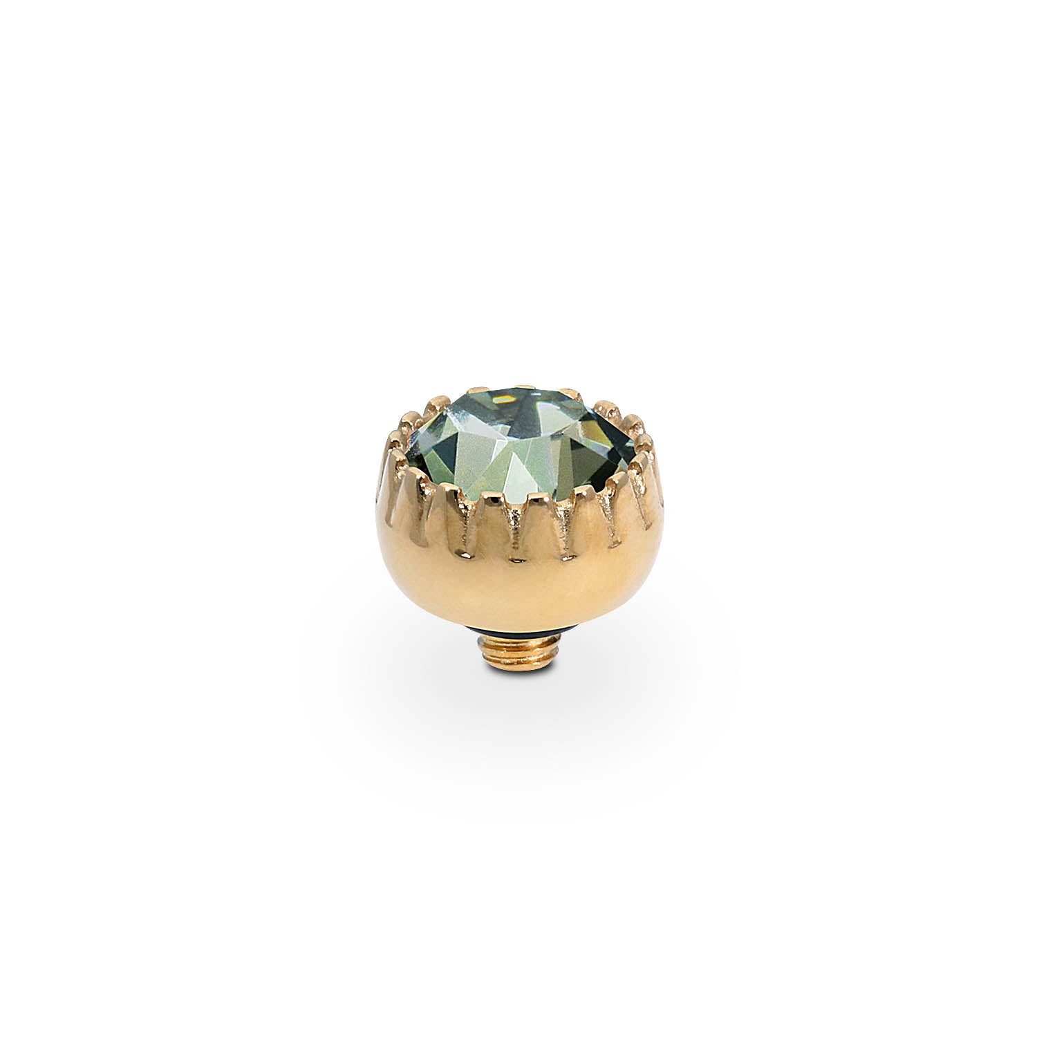 London Small Top 8 mm - Gold black diamond