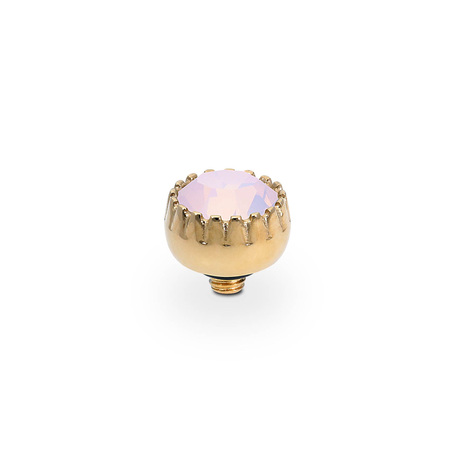 London Small Top 8 mm - Gold rose opal