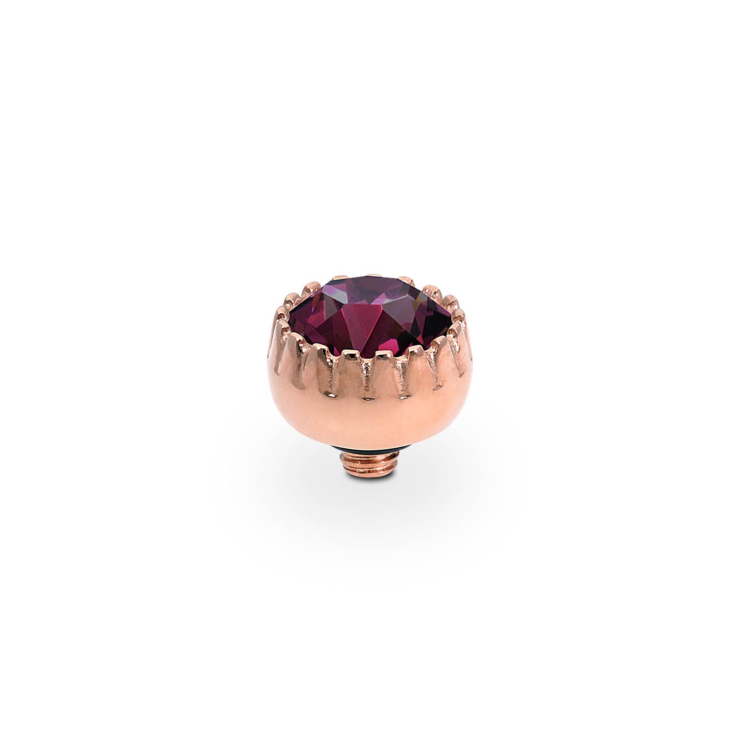 London Small Top 8 mm - Roségold amethyst