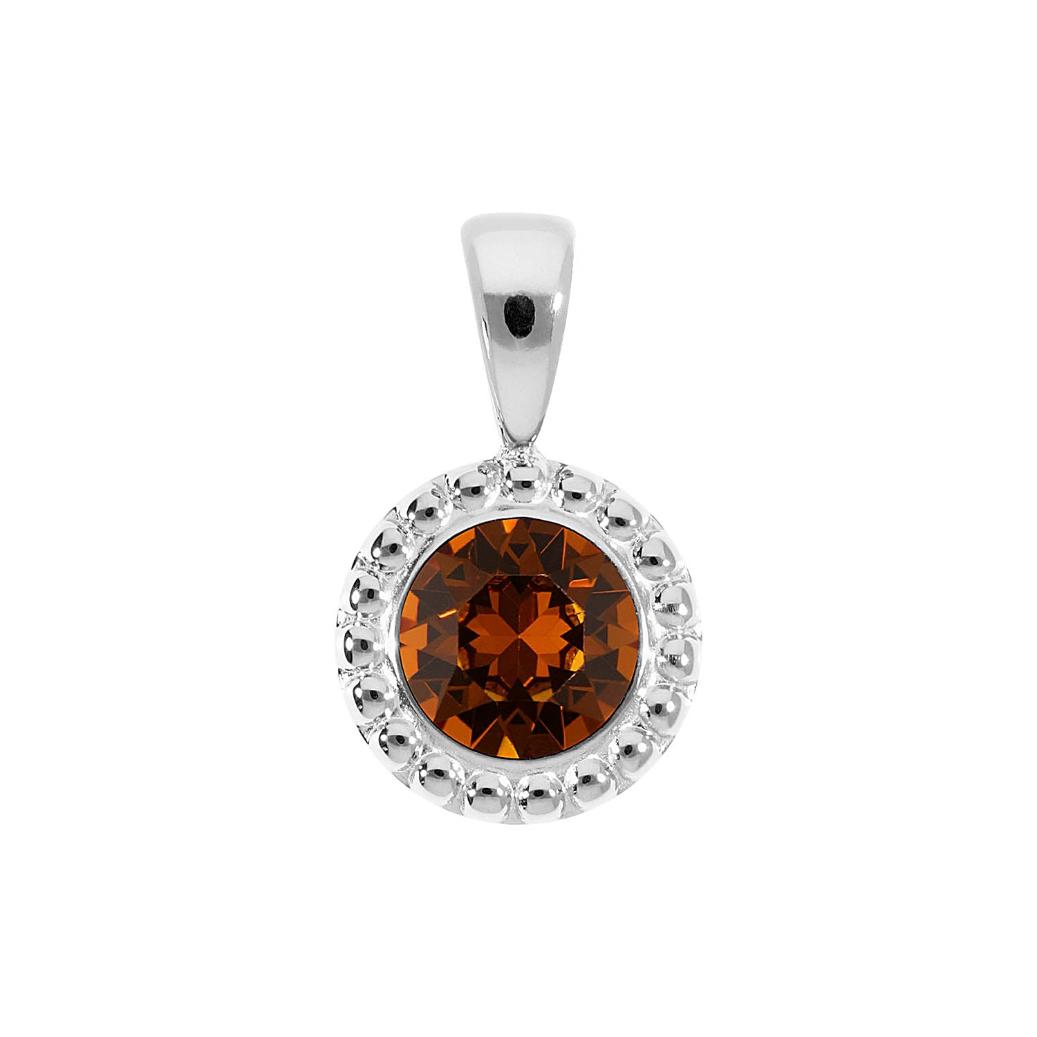 Ghiare Anhänger 11 mm - Silber light amber
