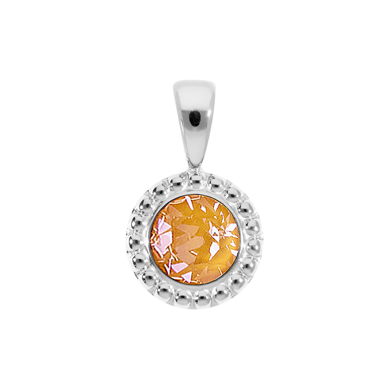 Ghiare Anhänger 11 mm - Silber Crystal Mango Ignite