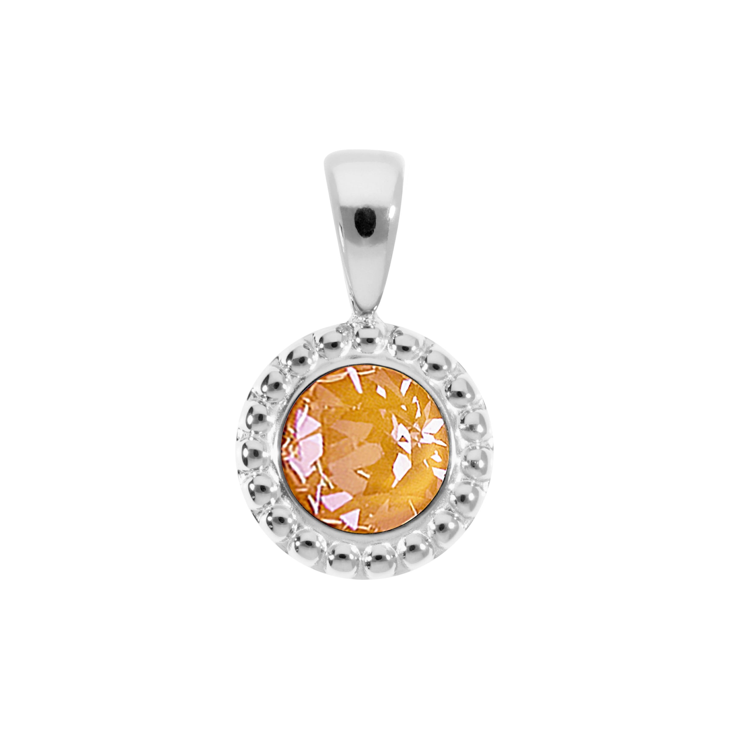 Ghiare Anhänger 11 mm - Silber Crystal Mango Ignite