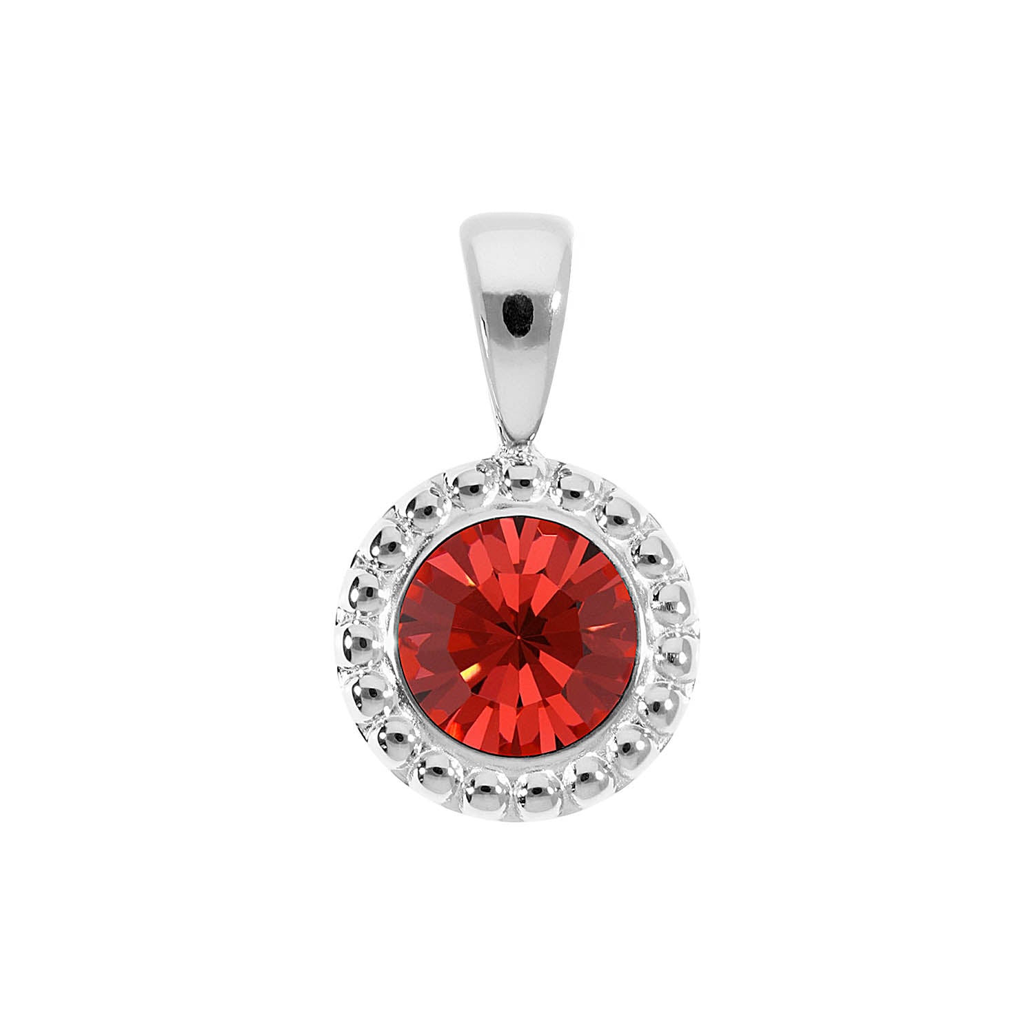 Ghiare Anhänger 11 mm - Silber padparadscha