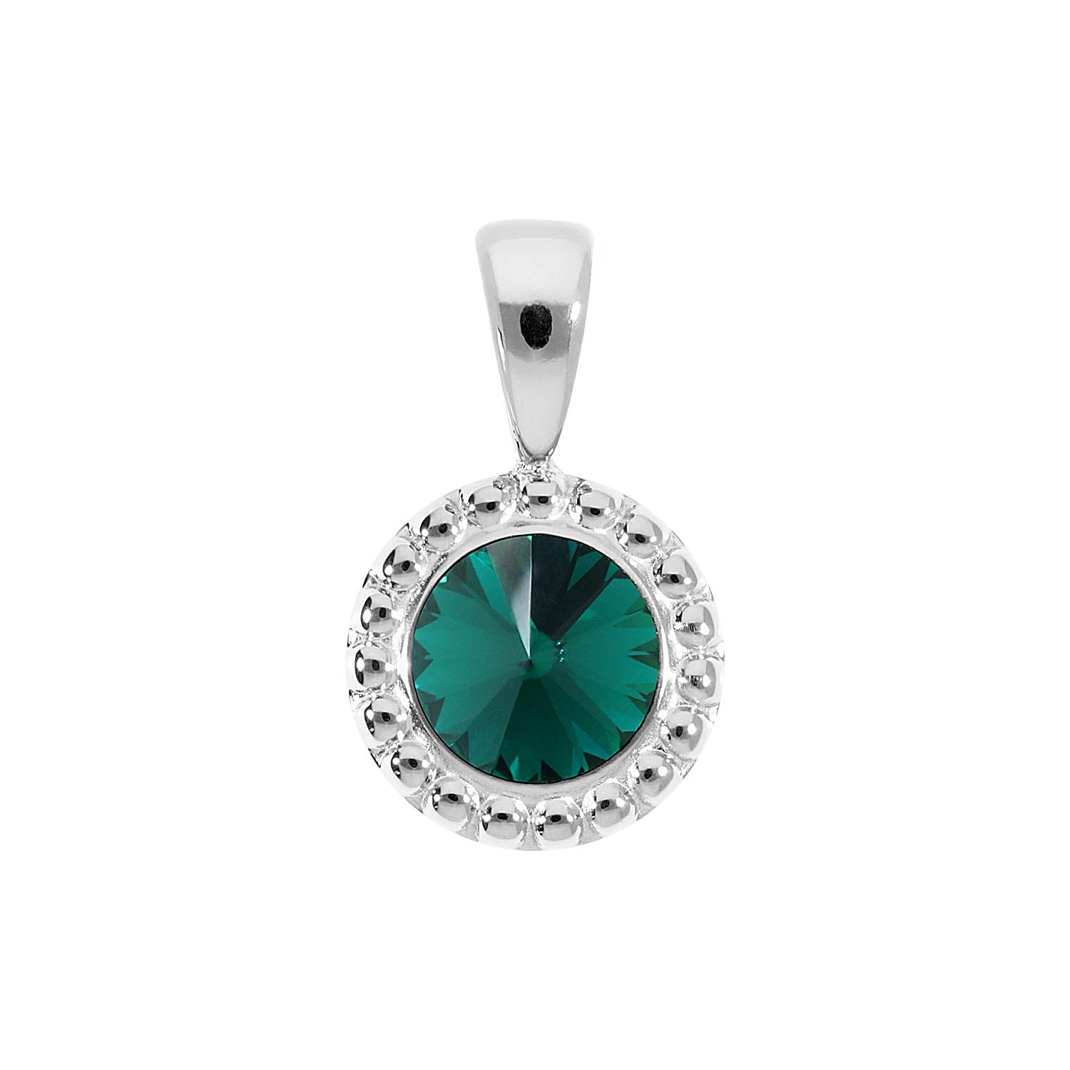 Ghiare Anhänger 11 mm - Silber emerald