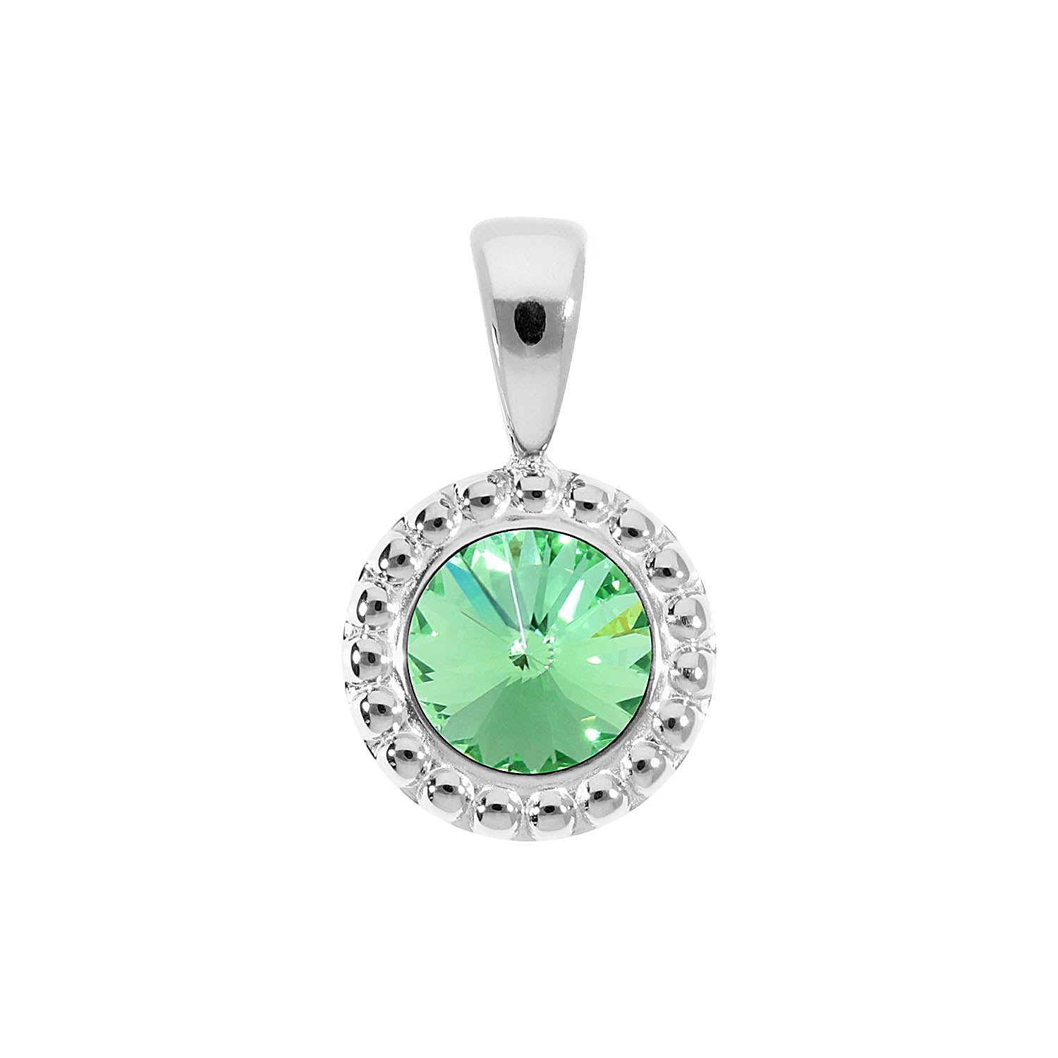 Ghiare Anhänger 11 mm - Silber peridot