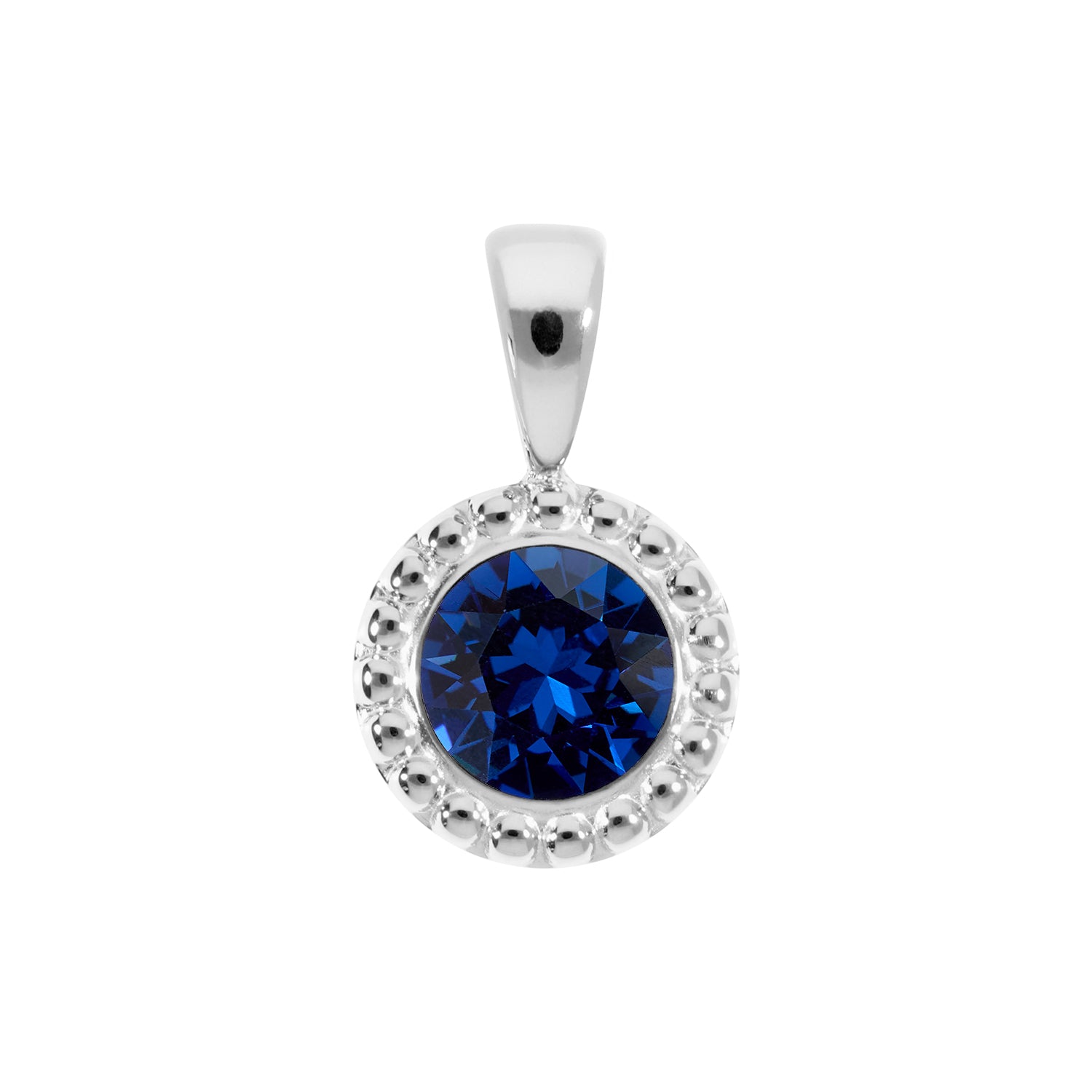 Ghiare Anhänger 11 mm - Silber ReCreated Dark Sapphire