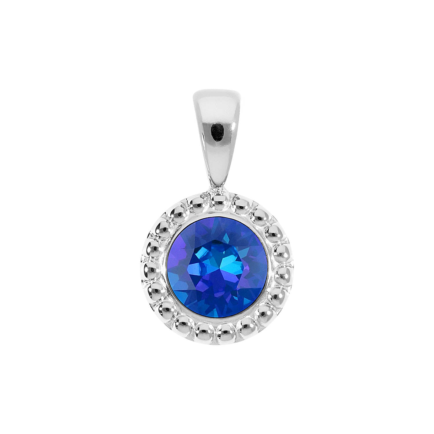 Ghiare Anhänger 11 mm - Silber royal blue delite