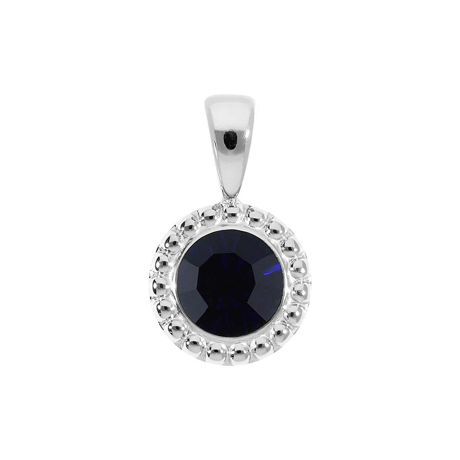 Ghiare Anhänger 11 mm - Silber Dark Indigo