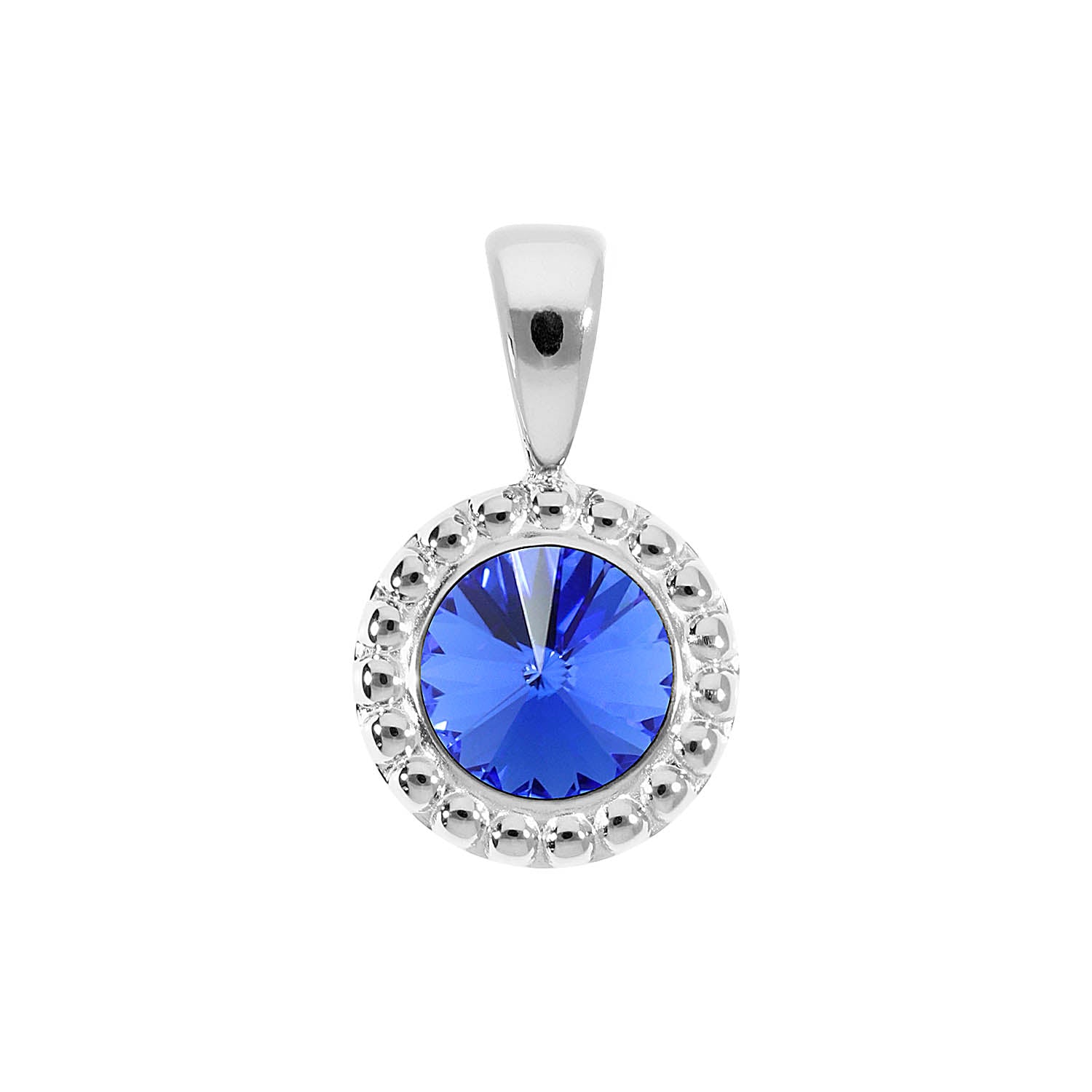 Ghiare Anhänger 11 mm - Silber sapphire