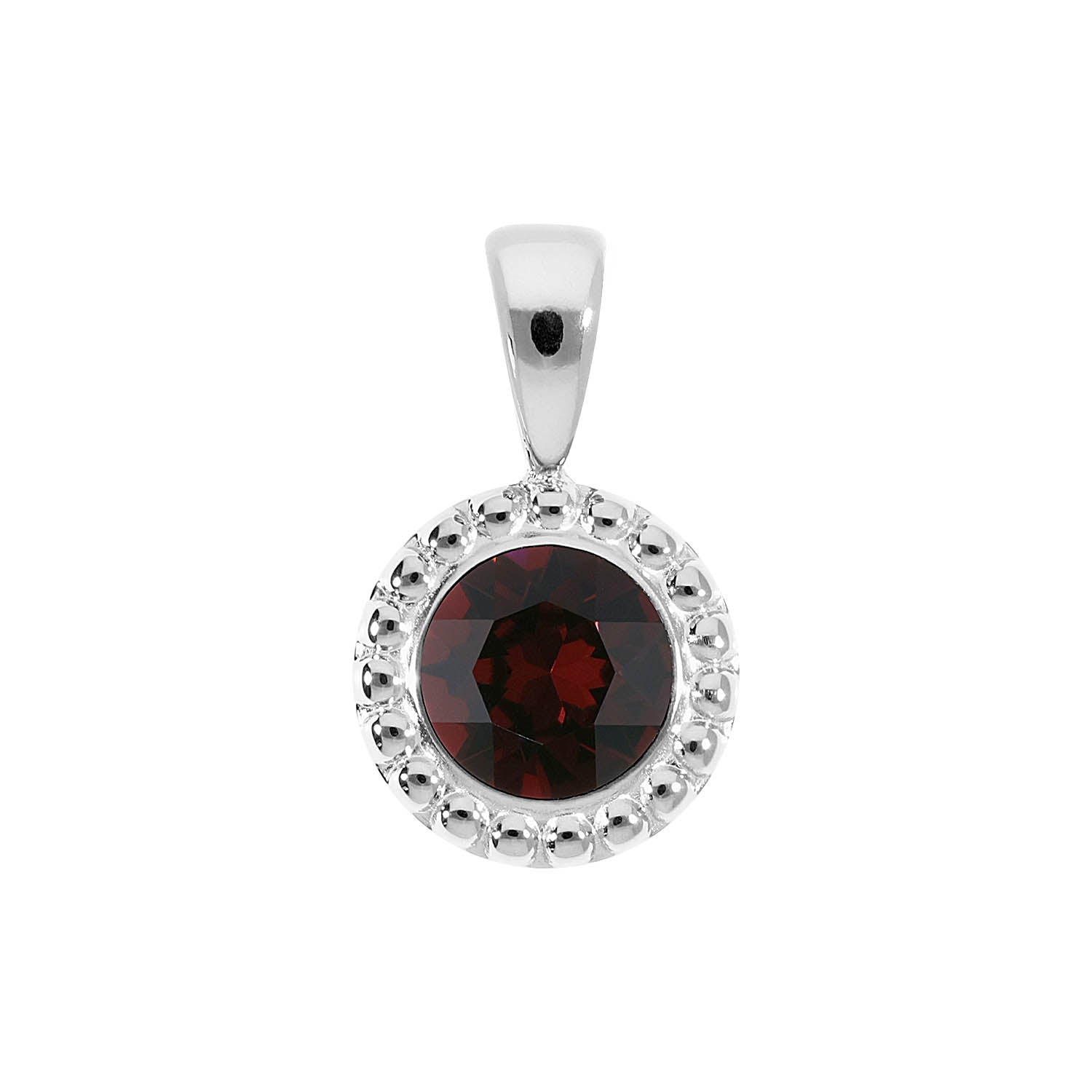 Ghiare Anhänger 11 mm - Silber Burgundy