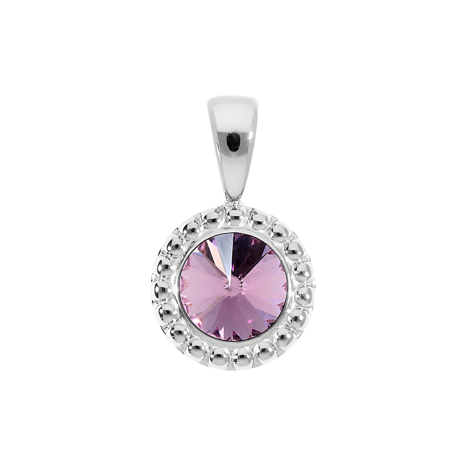 Ghiare Anhänger 11 mm - Silber light amethyst