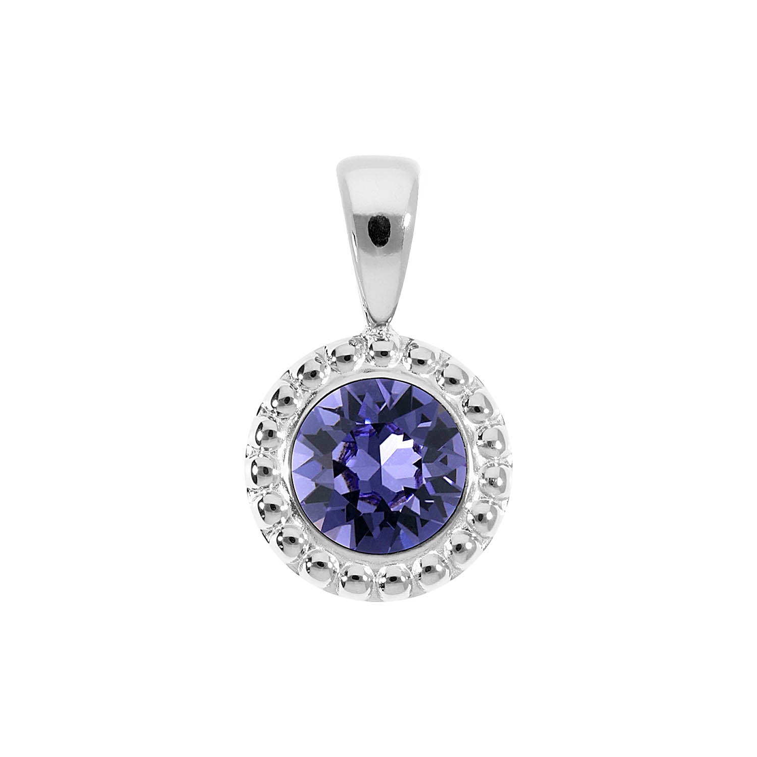 Ghiare Anhänger 11 mm - Silber tanzanite