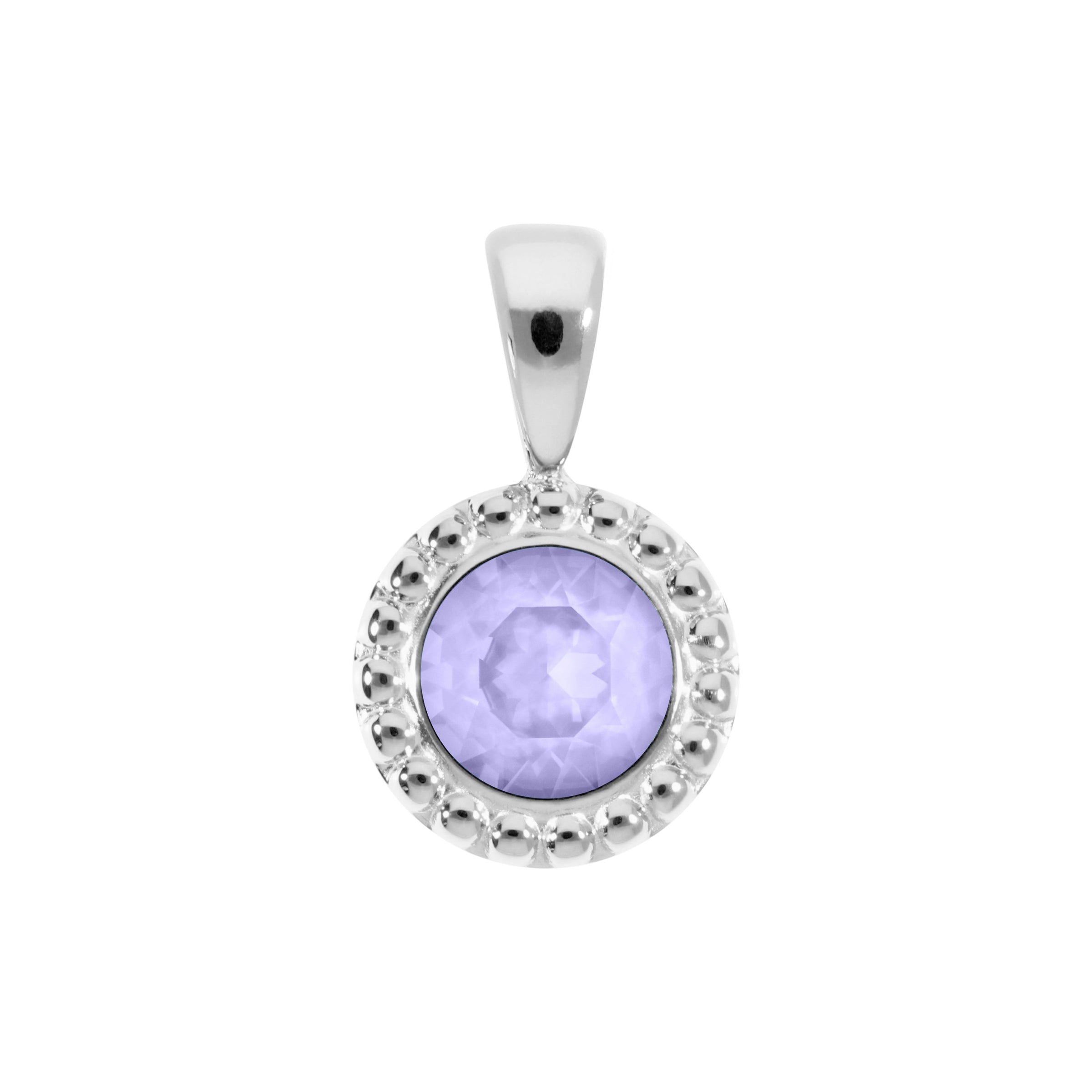 Ghiare Anhänger 11 mm - Silber Crystal Purple Ignite
