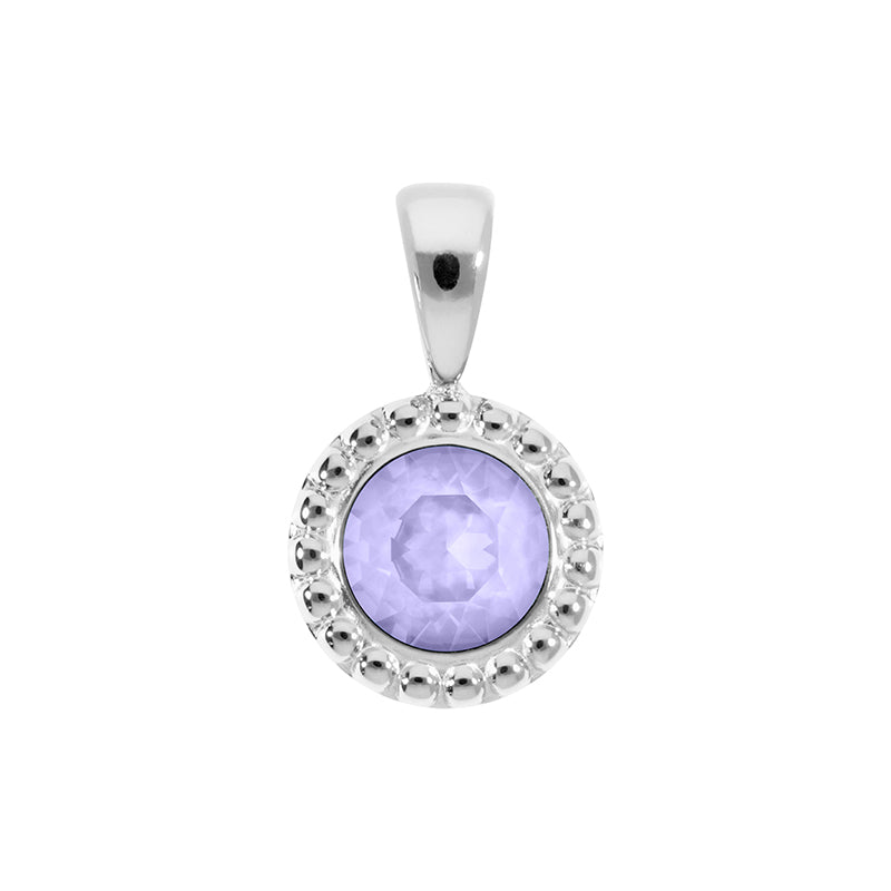 Ghiare Anhänger 11 mm - Silber Crystal Purple Ignite