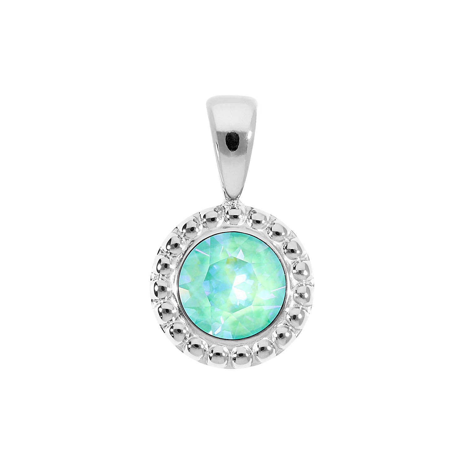 Ghiare Anhänger 11 mm - Silber crystal silky sage delite