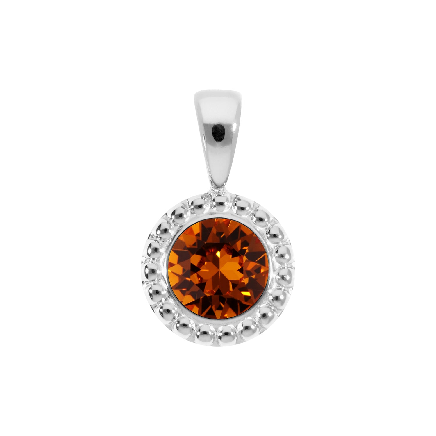 Ghiare Anhänger 11 mm - Silber Smoked Topaz