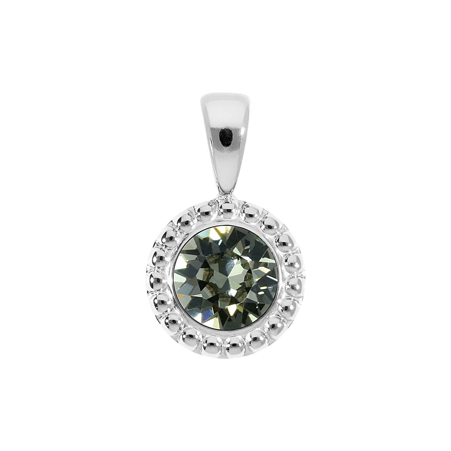 Ghiare Anhänger 11 mm - Silber black diamond