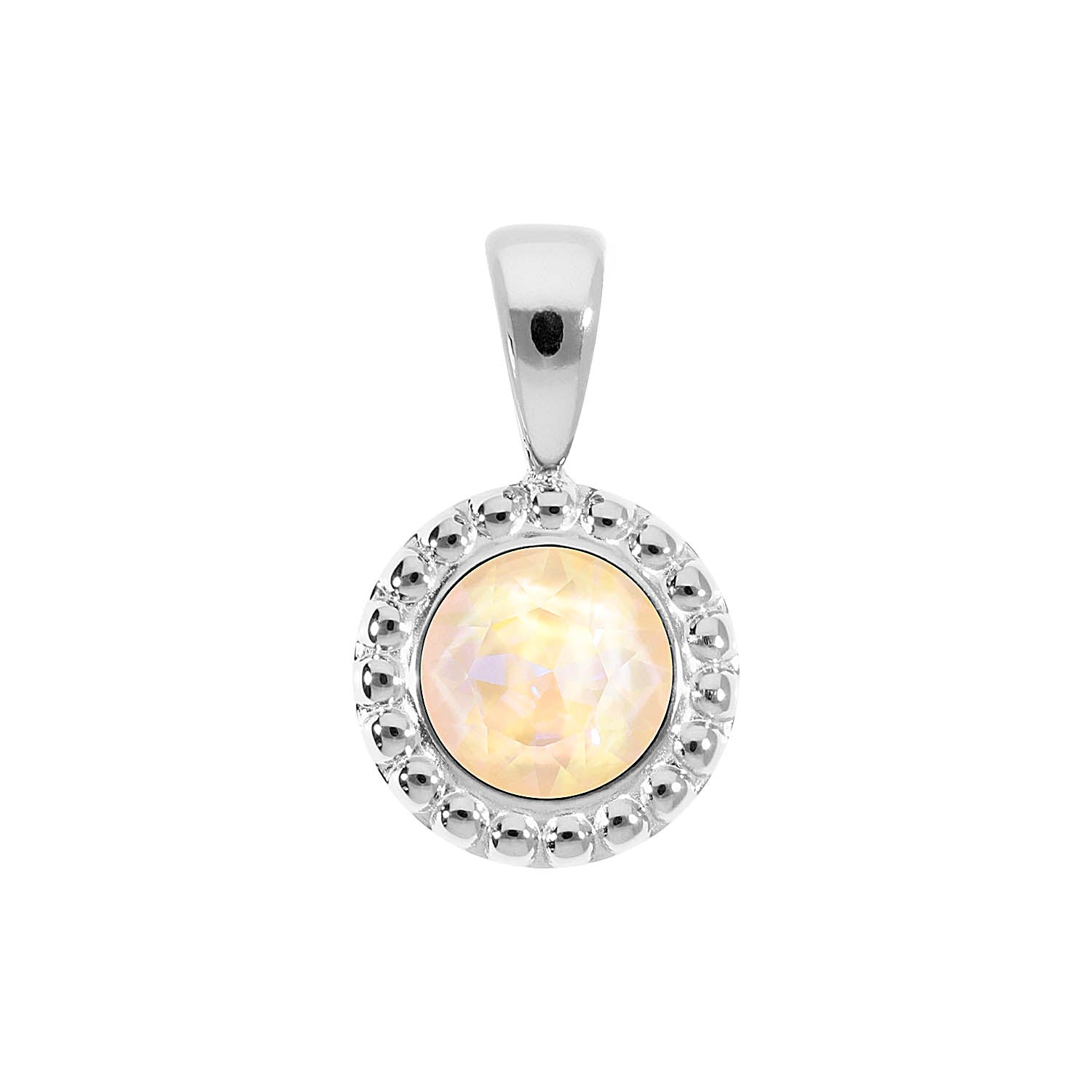 Ghiare Anhänger 11 mm - Silber ivory cream delite