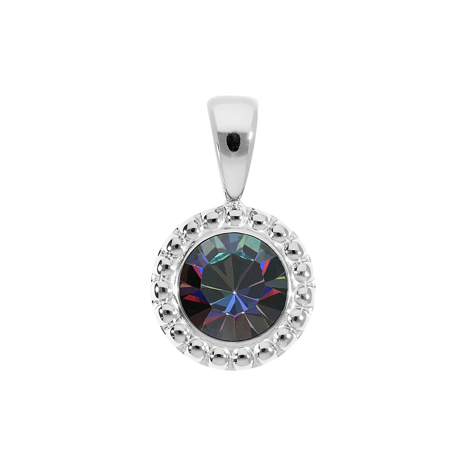 Ghiare Anhänger 11 mm - Silber Crystal Vitrail Medium