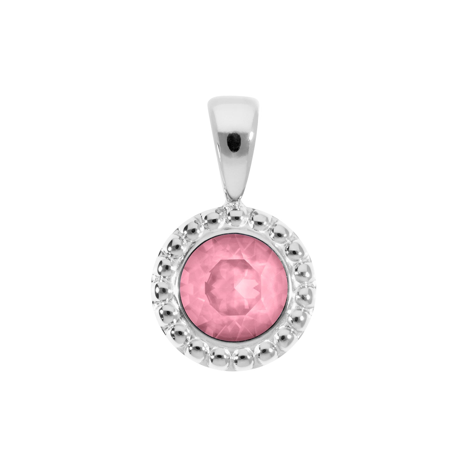 Ghiare Anhänger 11 mm - Silber Light Rose