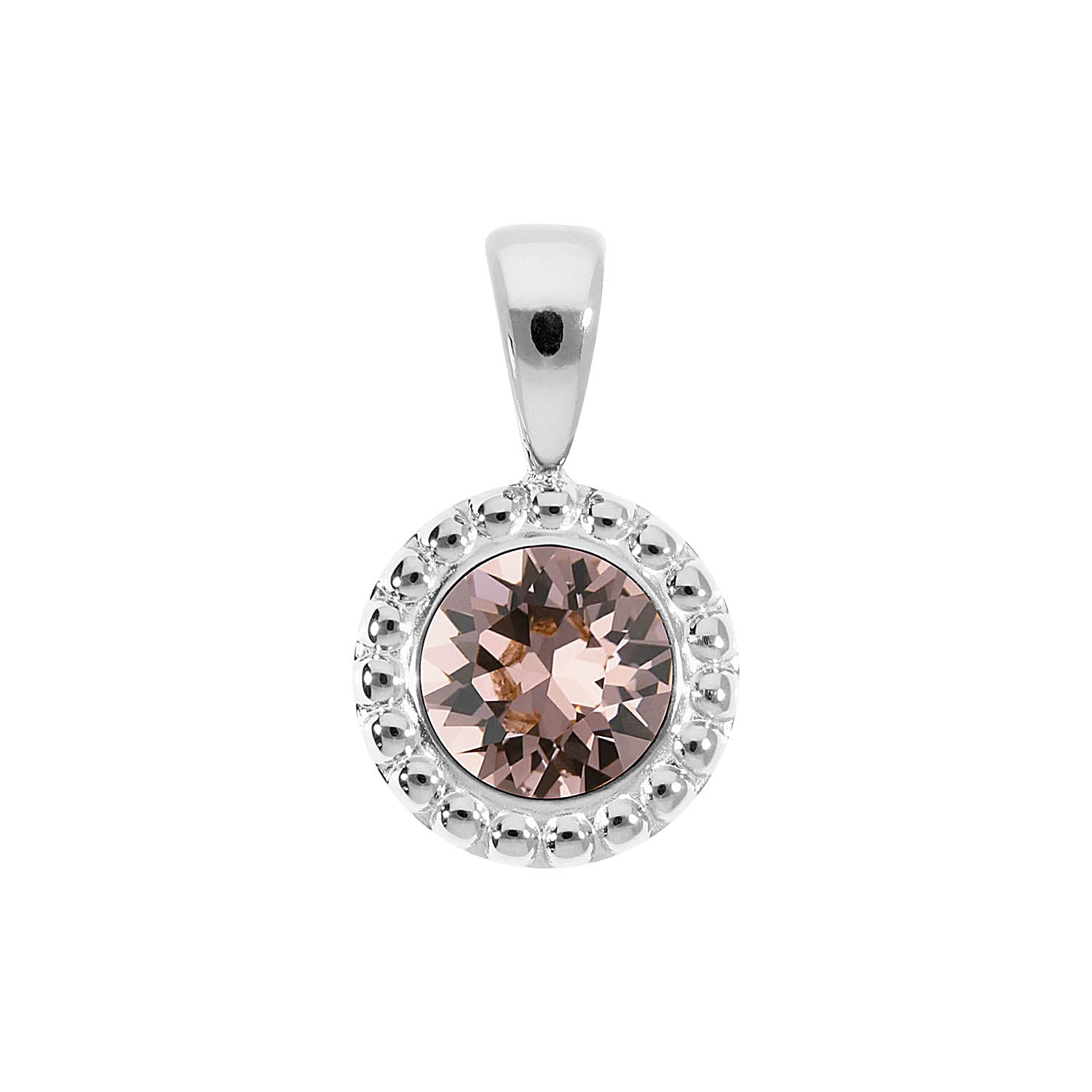 Ghiare Anhänger 11 mm - Silber vintage rose