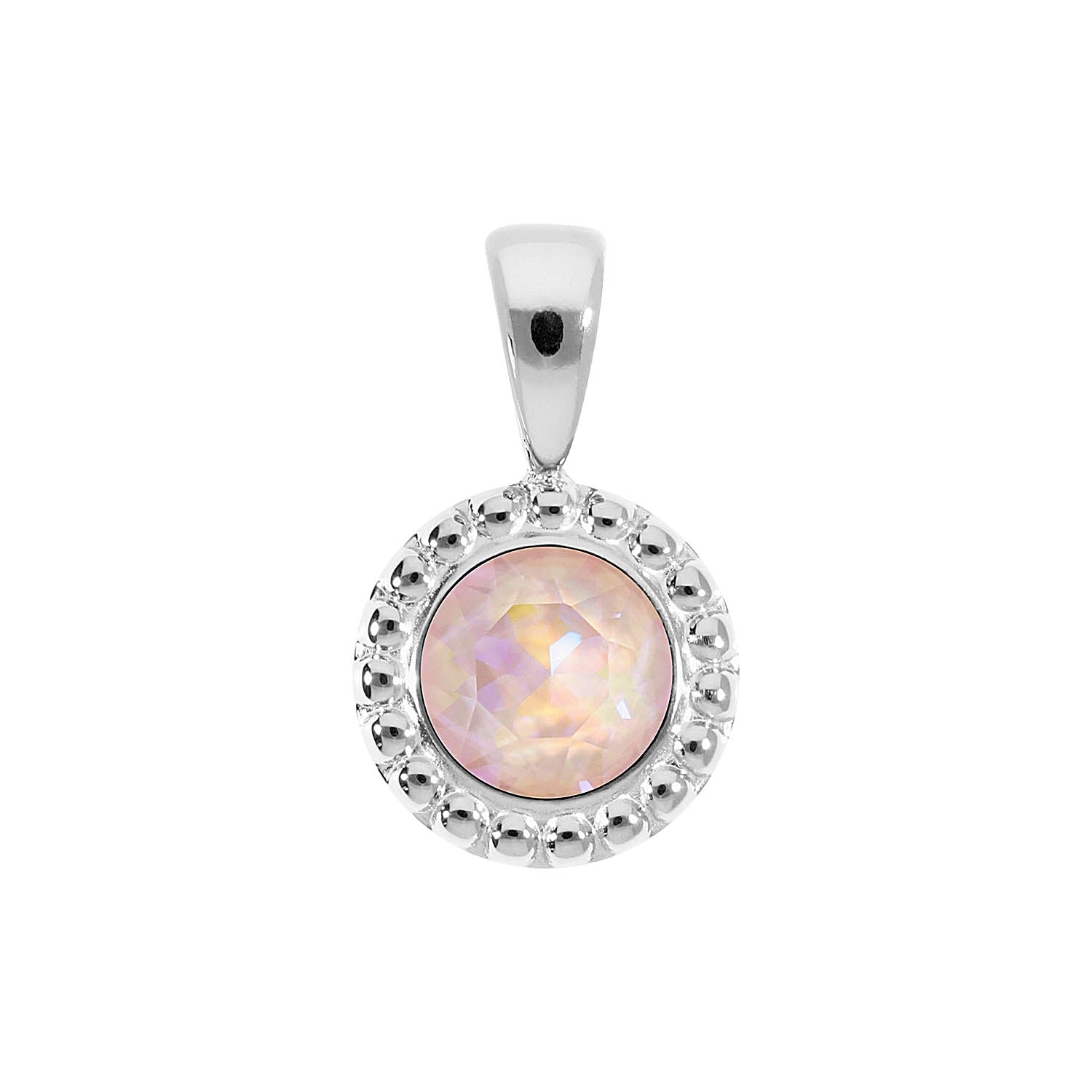 Ghiare Anhänger 11 mm - Silber dusty pink delite