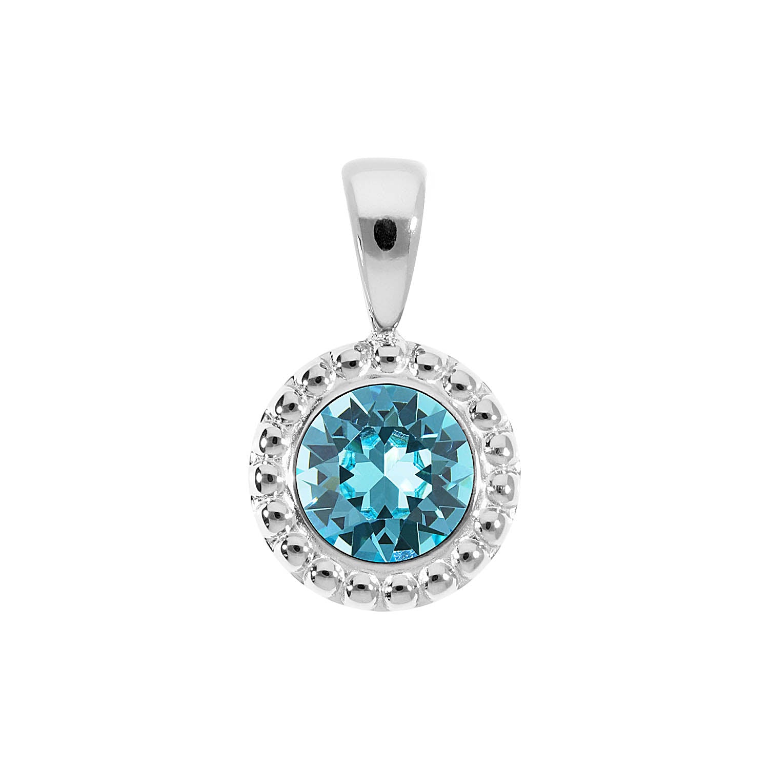 Ghiare Anhänger 11 mm - Silber Light Turquoise
