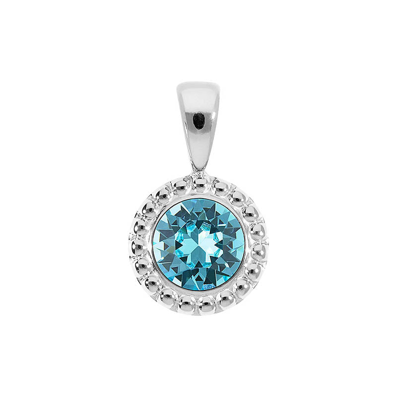 Ghiare Anhänger 11 mm - Silber Light Turquoise