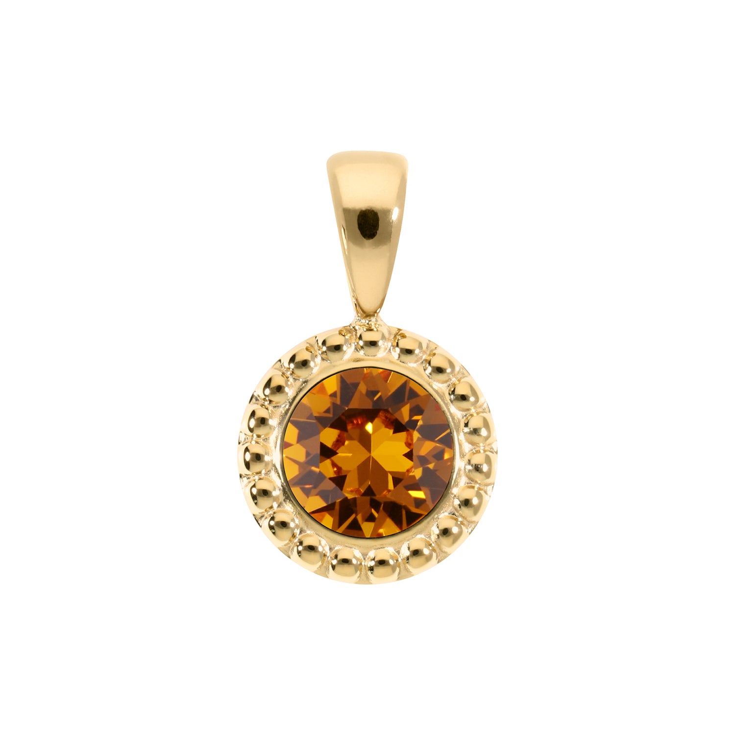 Ghiare Anhänger 11 mm - Gold Topaz