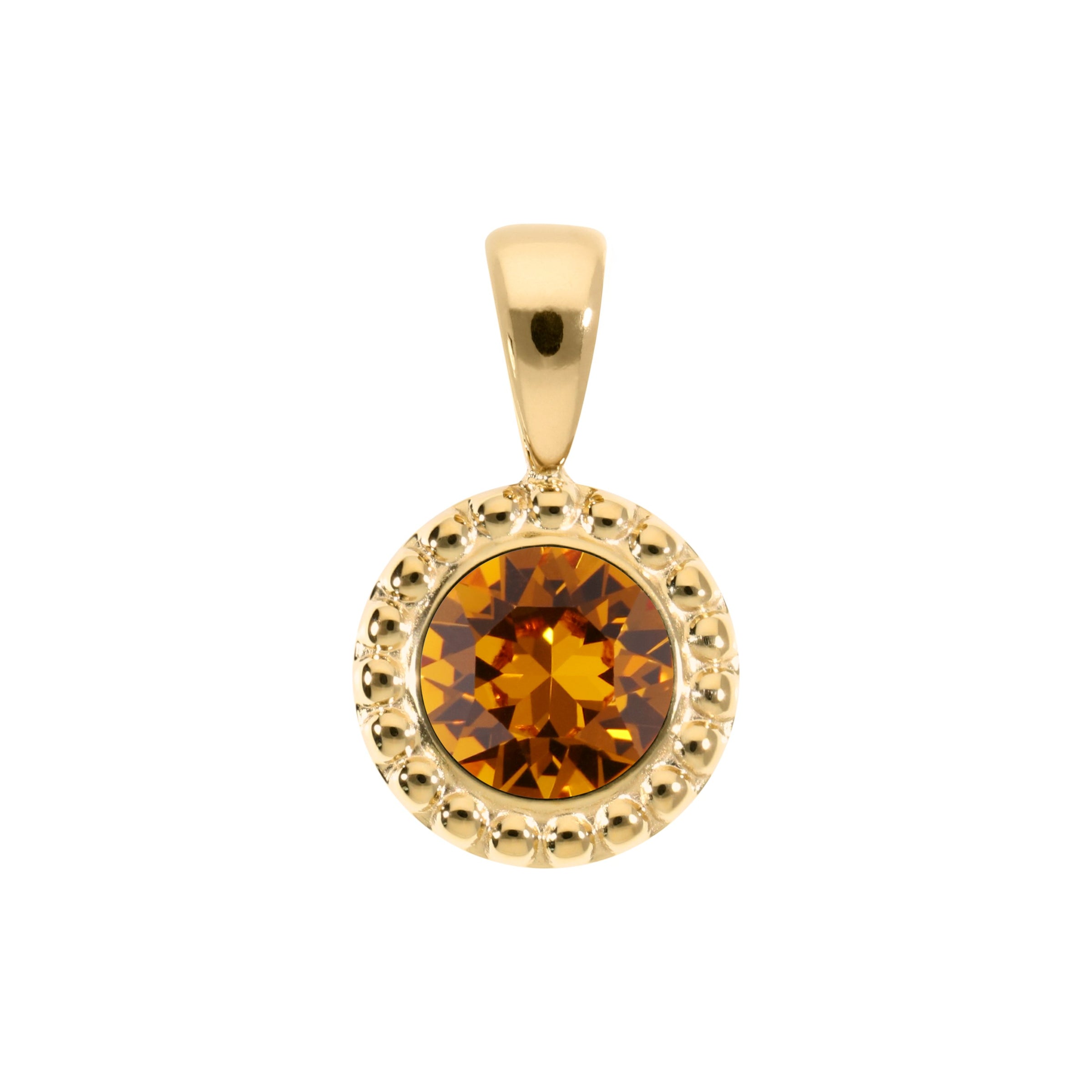 Ghiare Anhänger 11 mm - Gold Topaz