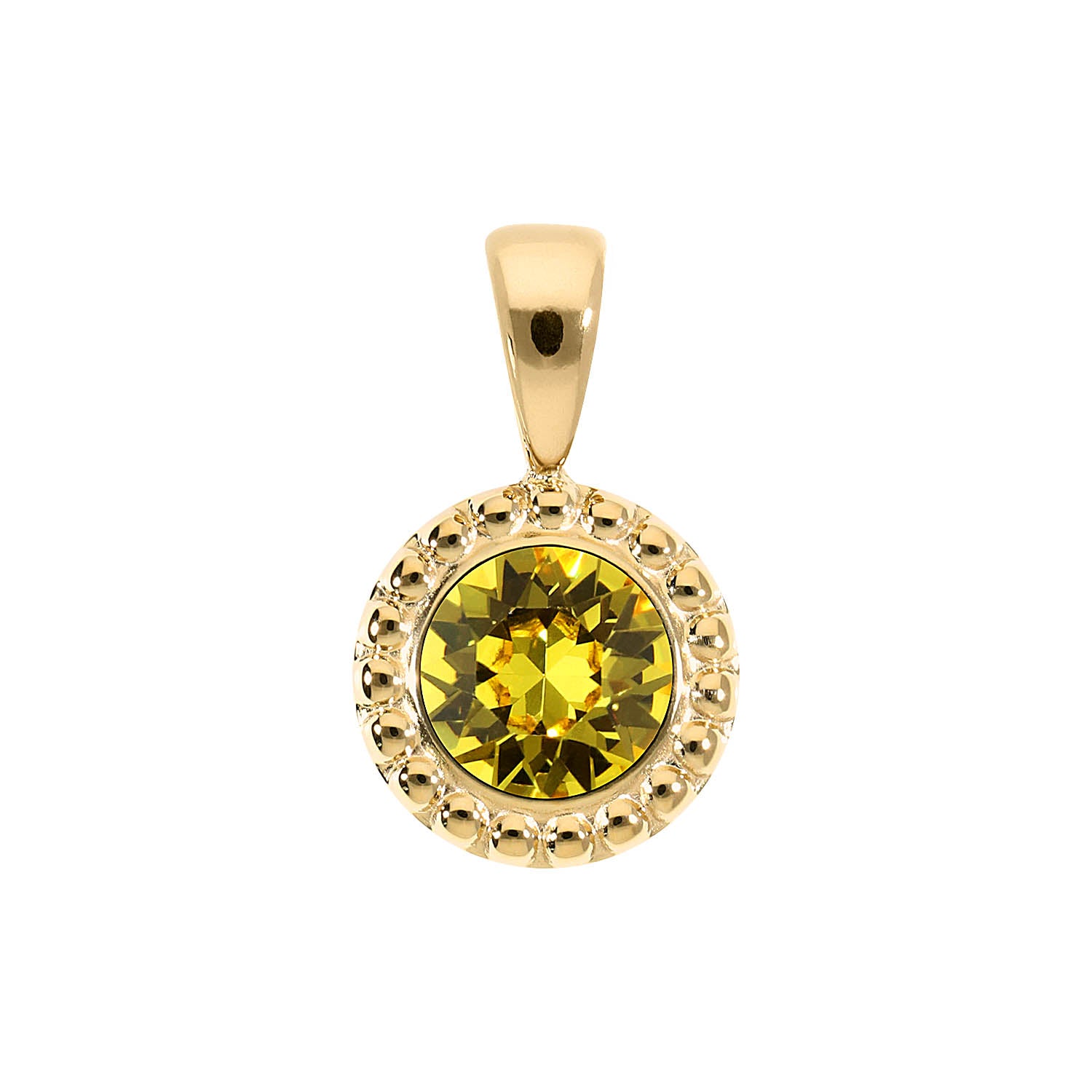 Ghiare Anhänger 11 mm - Gold light topaz