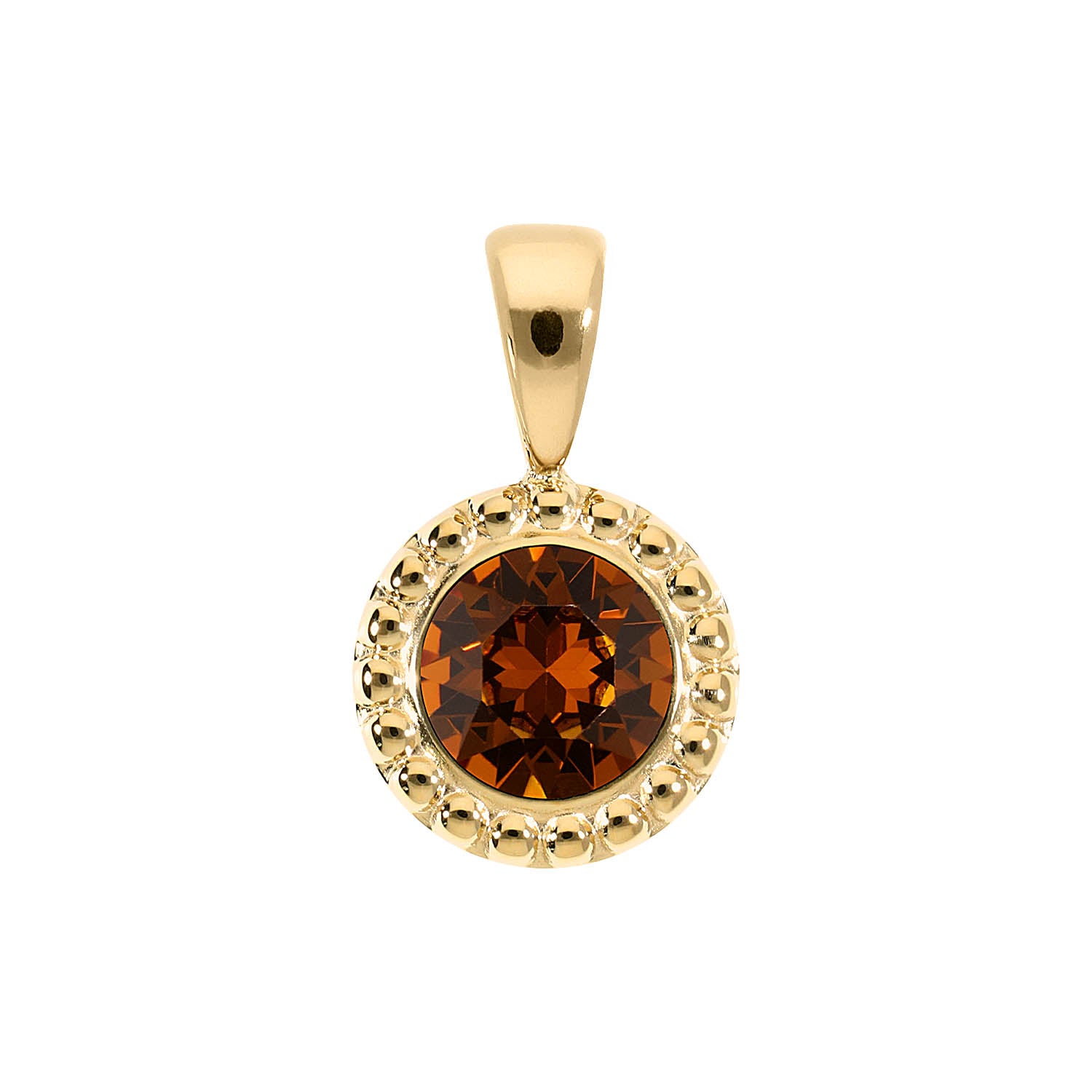 Ghiare Anhänger 11 mm - Gold light amber