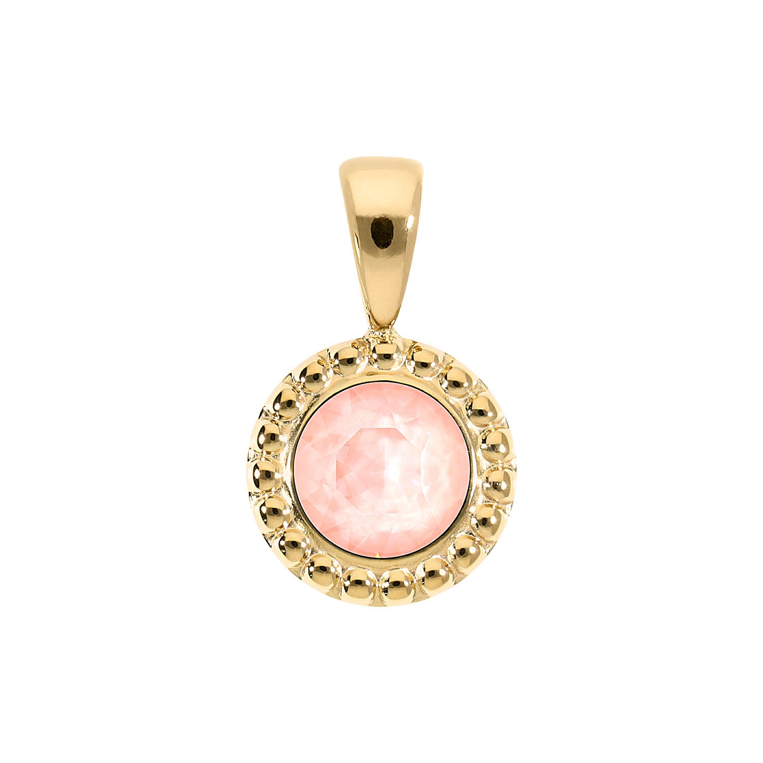 Ghiare Anhänger 11 mm - Gold Crystal Flamingo Ignite