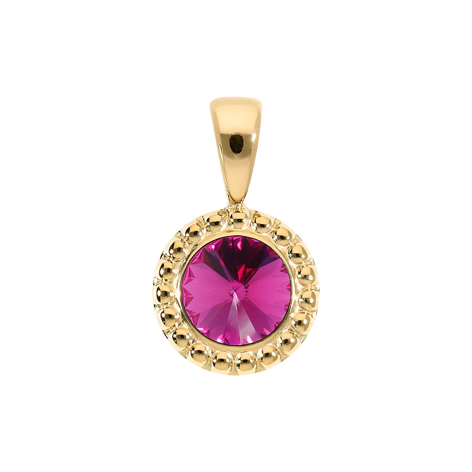 Ghiare Anhänger 11 mm - Gold fuchsia