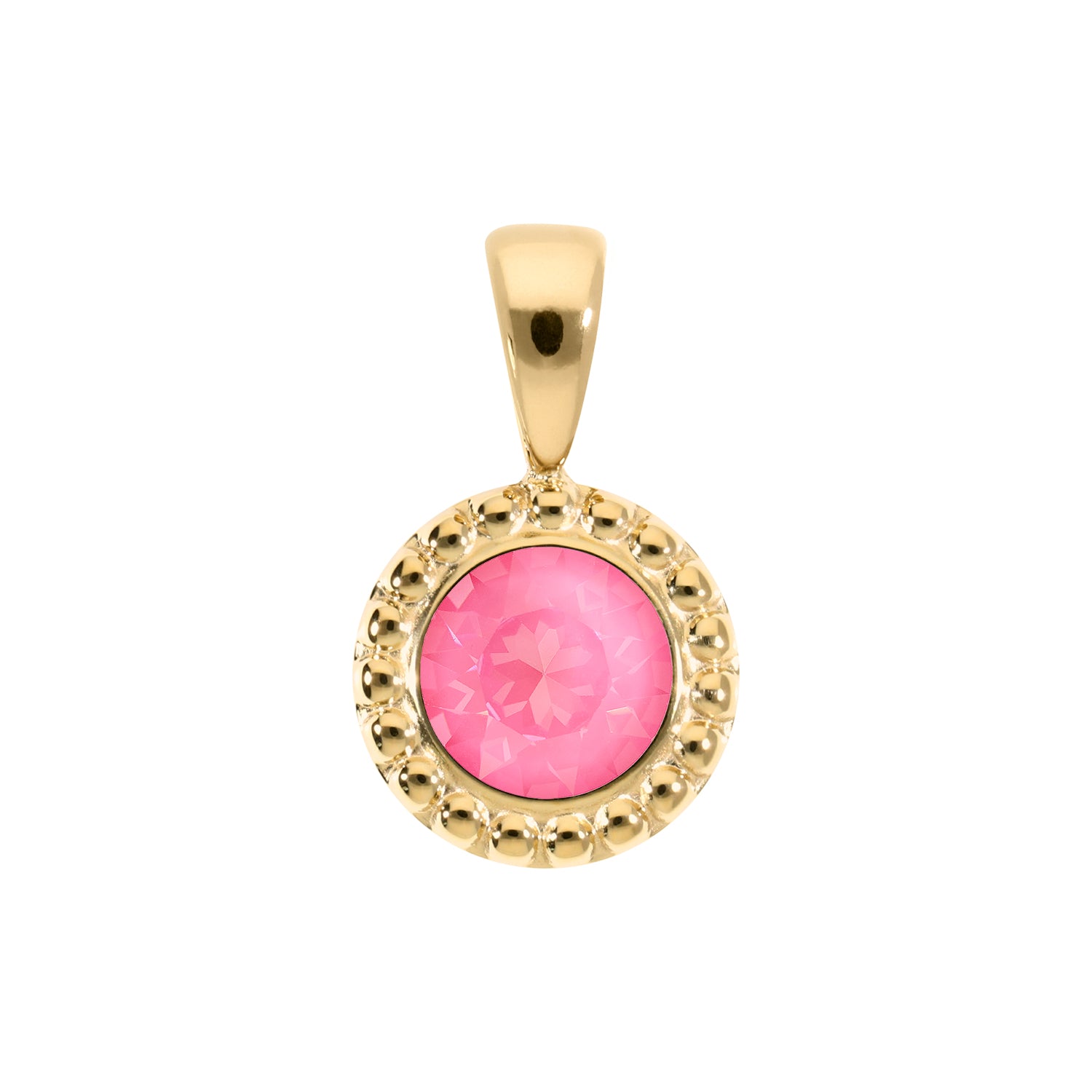 Ghiare Anhänger 11 mm - Gold Crystal Dahlia Ignite