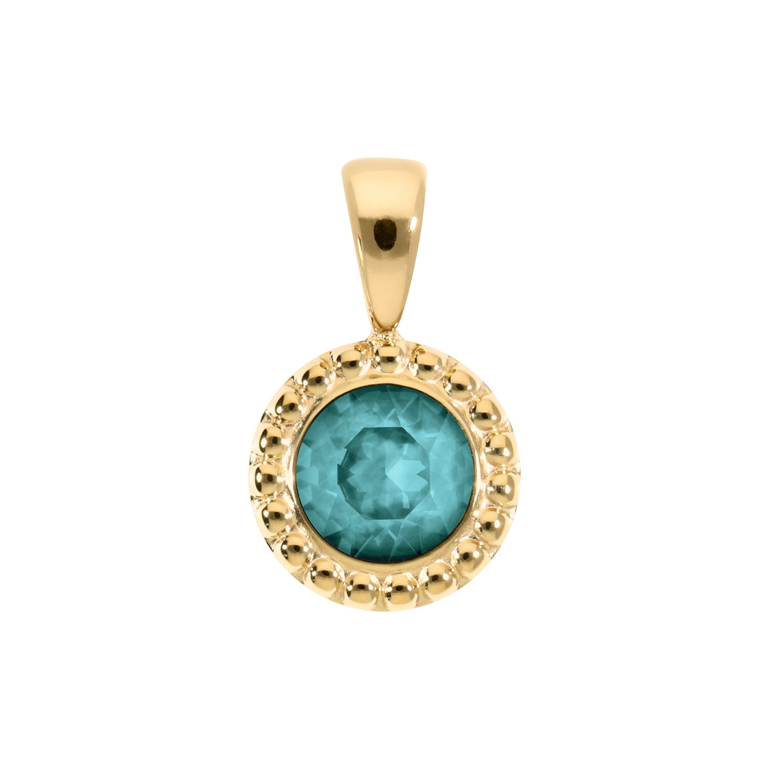 Ghiare Anhänger 11 mm - Gold Crystal Pine Green Ignite