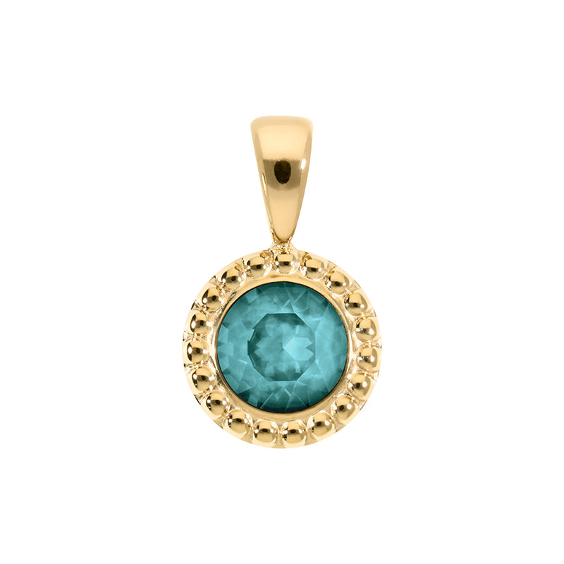 Ghiare Anhänger 11 mm - Gold Crystal Pine Green Ignite