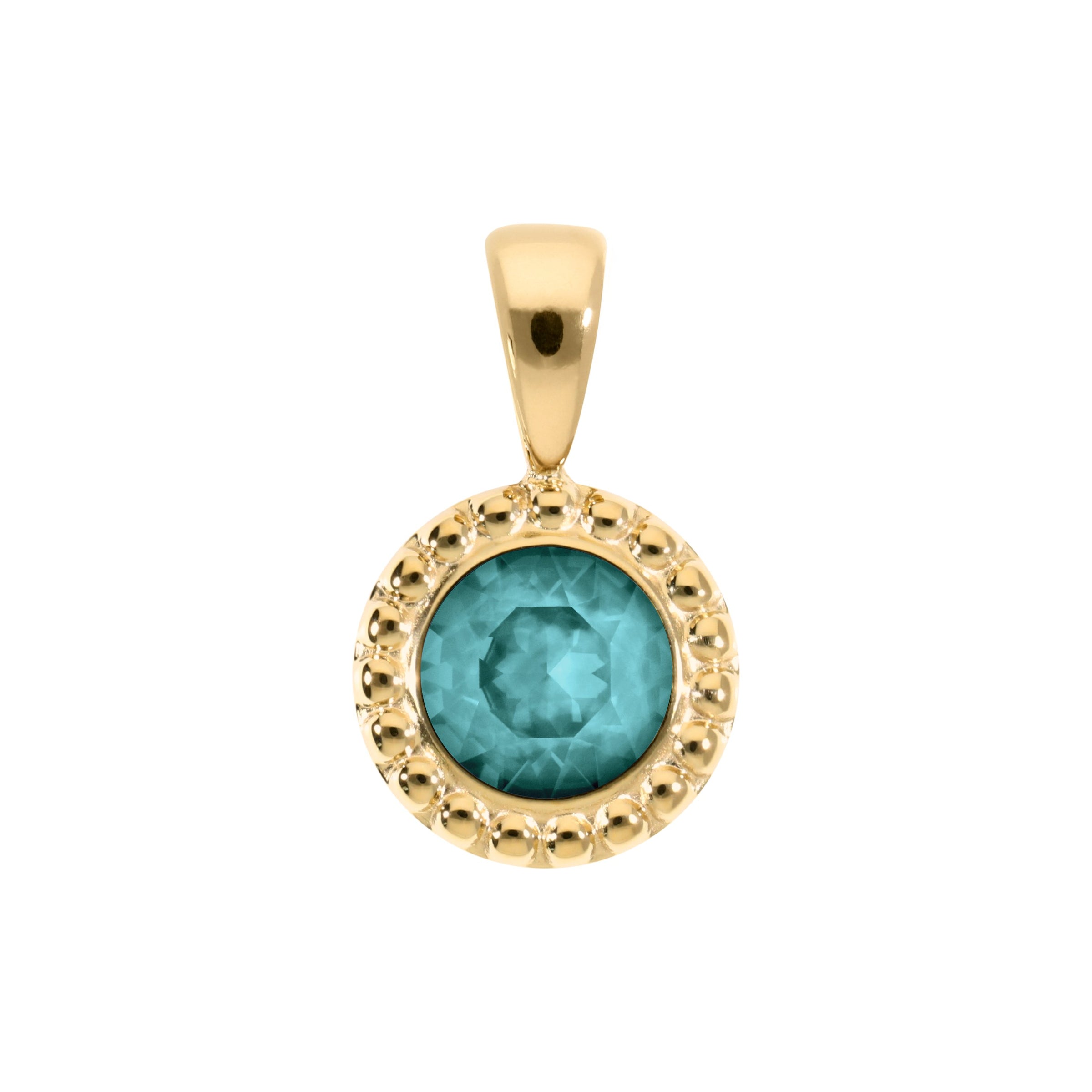 Ghiare Anhänger 11 mm - Gold Crystal Pine Green Ignite