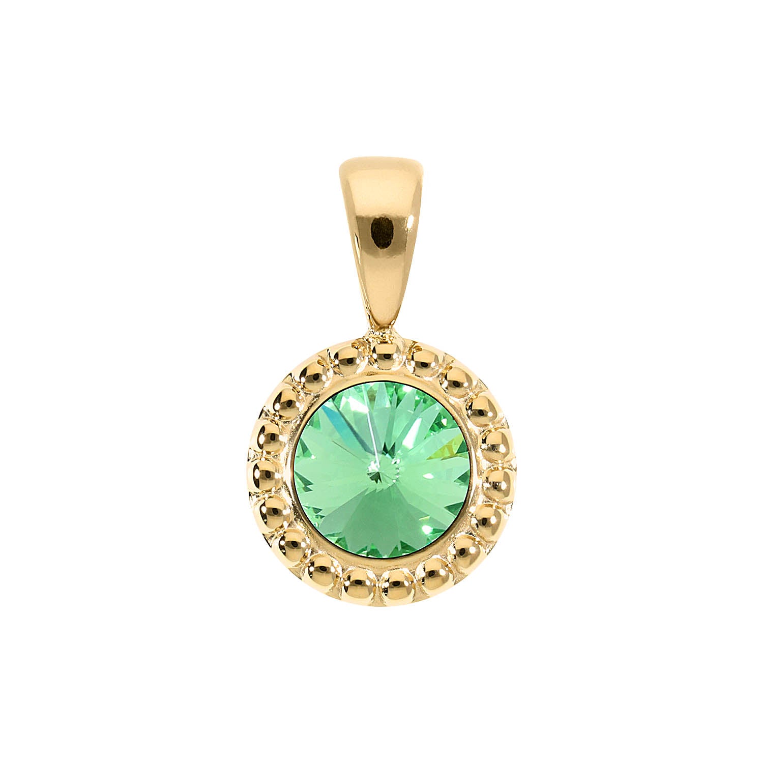 Ghiare Anhänger 11 mm - Gold peridot