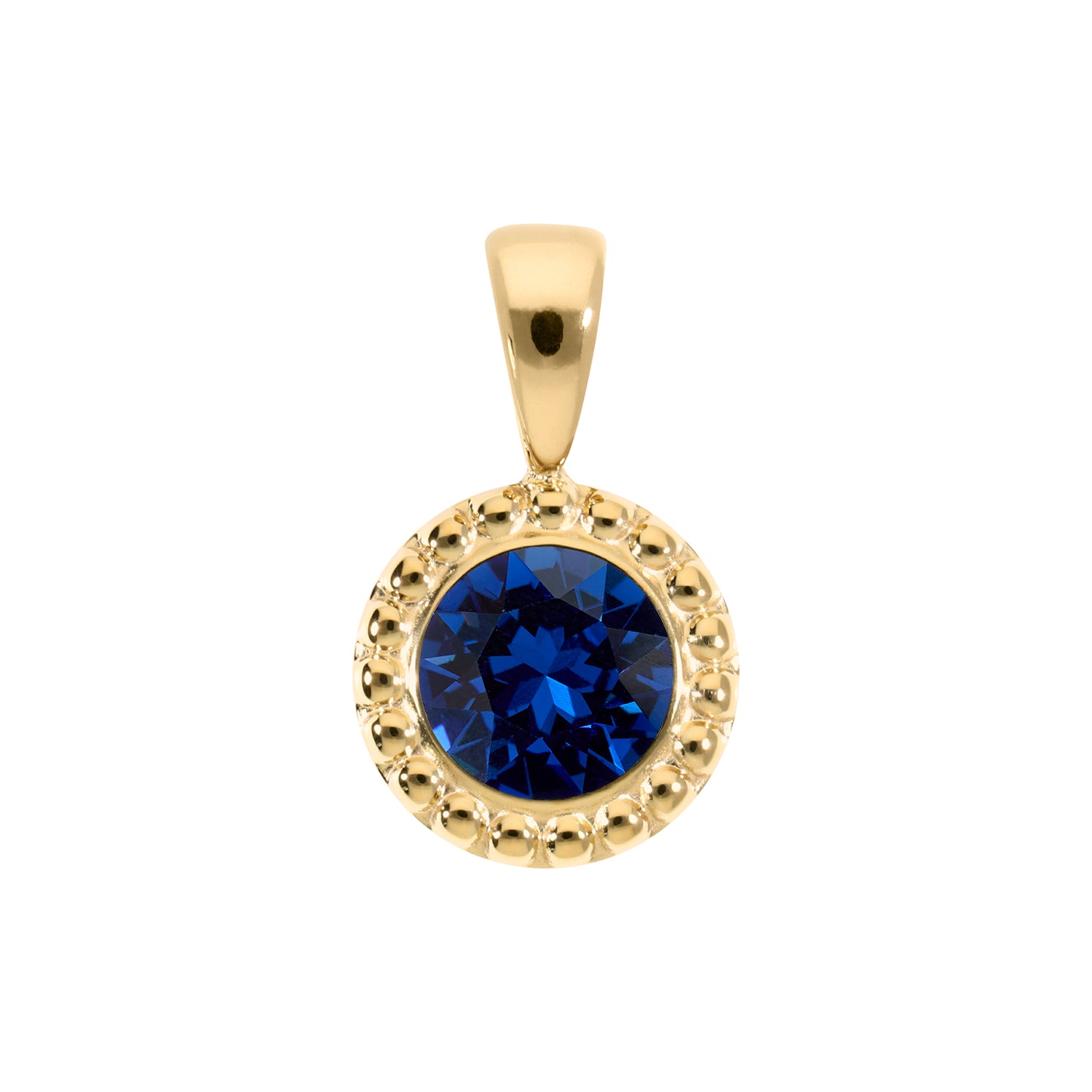 Ghiare Anhänger 11 mm - Gold ReCreated Dark Sapphire