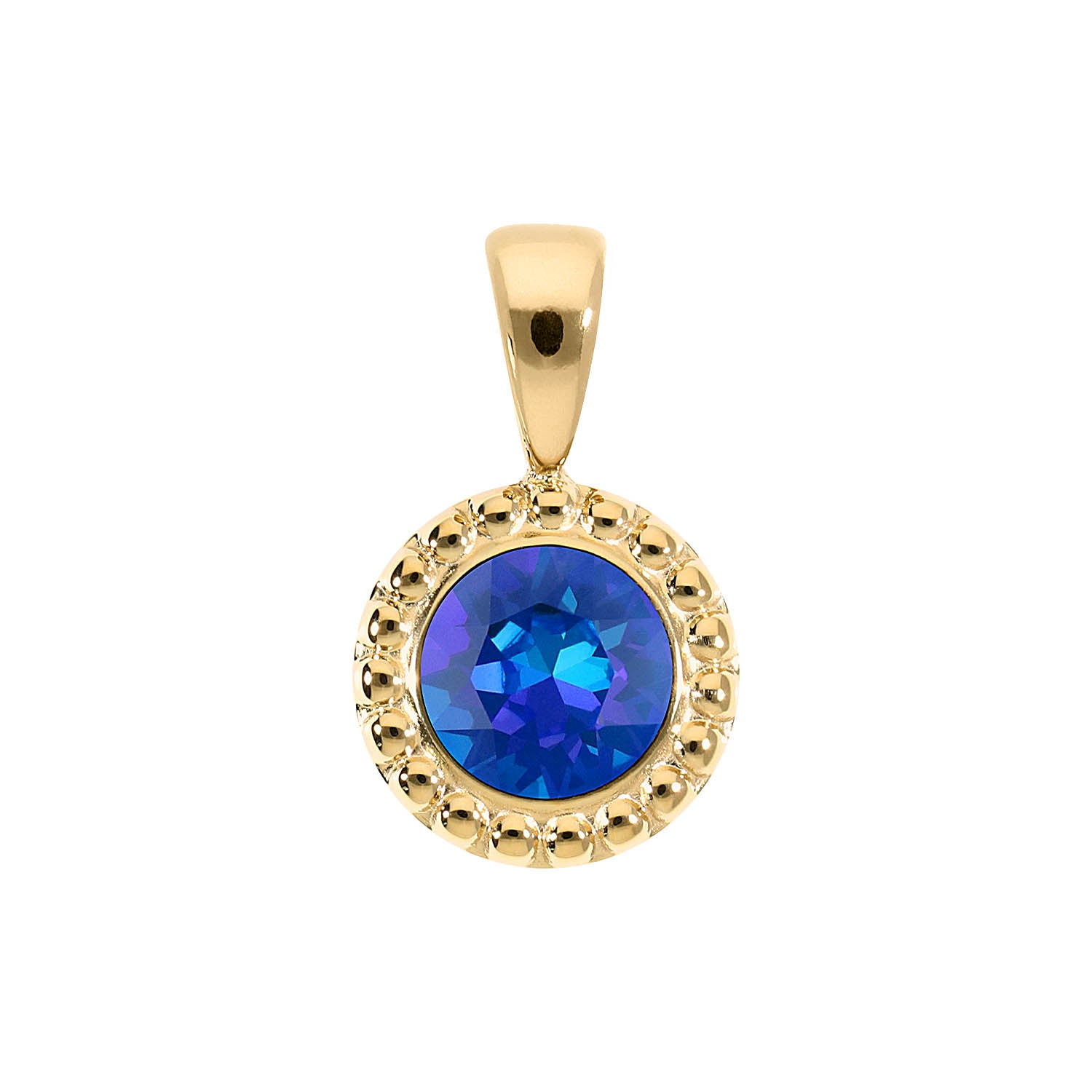 Ghiare Anhänger 11 mm - Gold royal blue delite